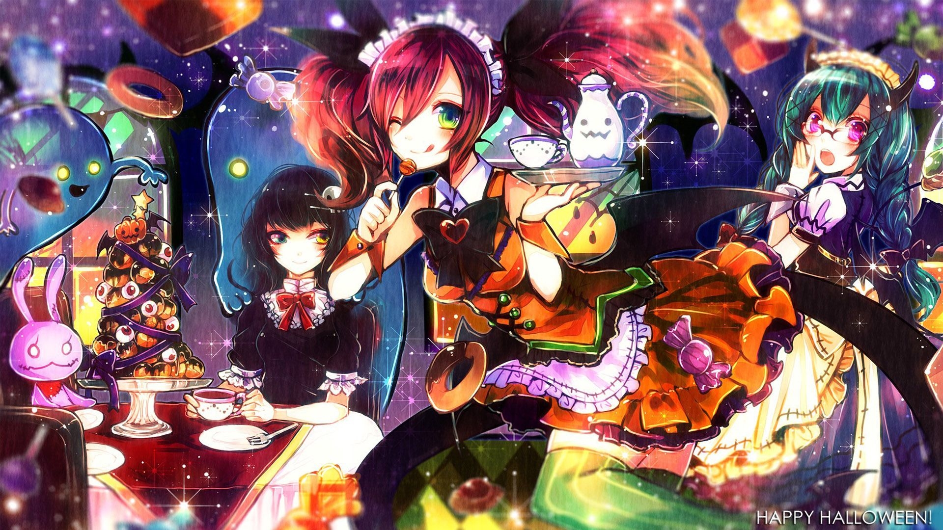 1920x1080 Anime Halloween HD Phone Wallpaper, Desktop