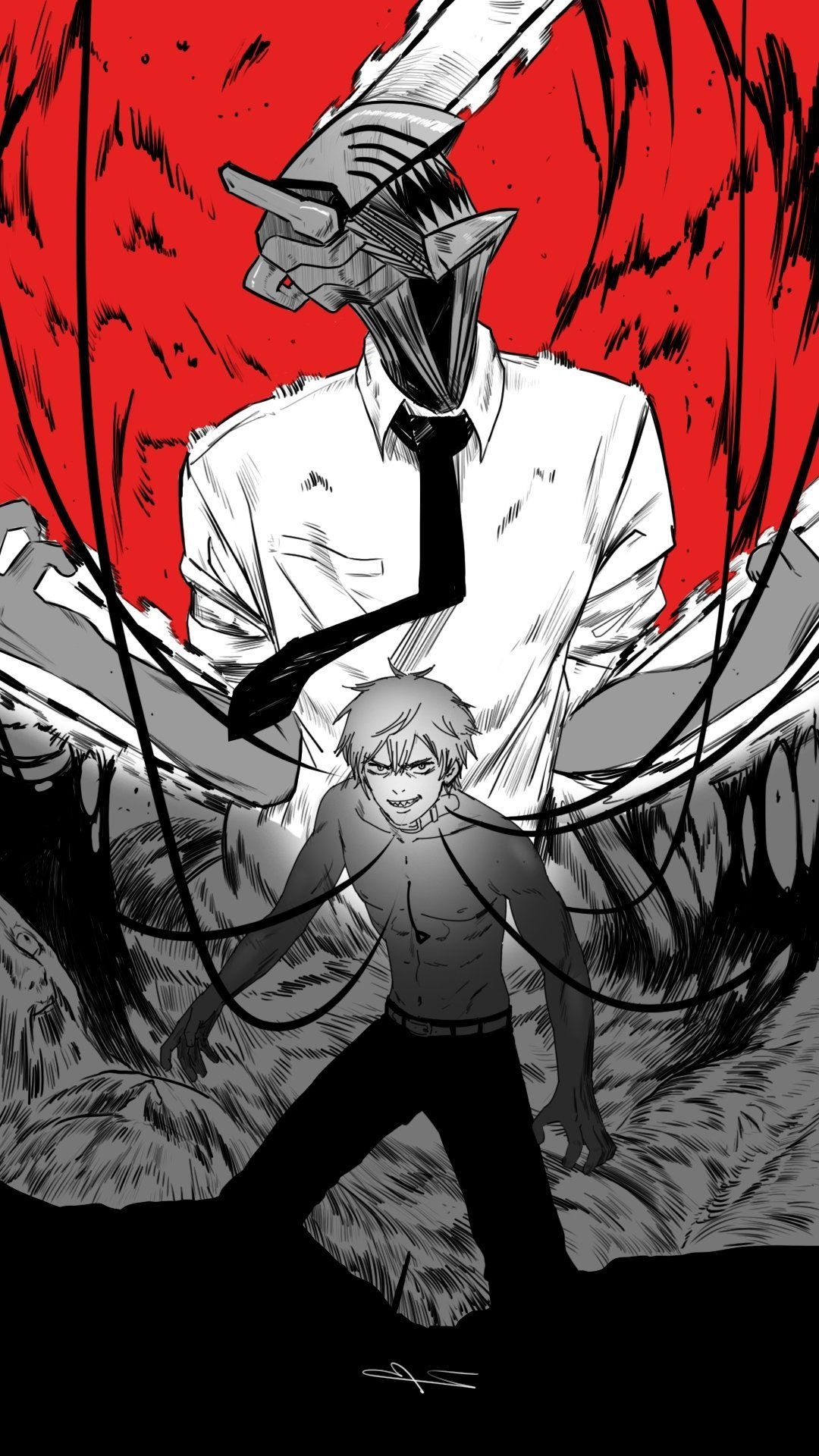 1080x1920 Chainsaw Man Wallpaper for mobile phone, tablet, desktop computer and other devices HD and 4K wallpaper. Man wallpaper, Anime, Chainsaw, Phone