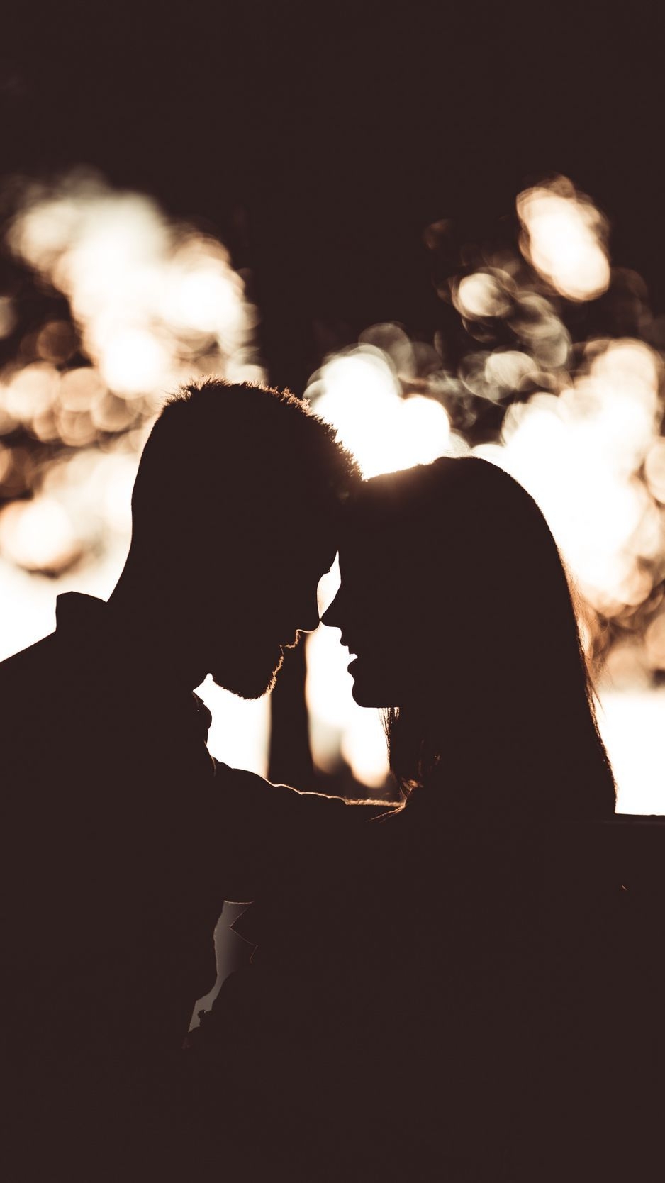 940x1670 Download Wallpaper  Silhouettes, Couple, Love, Tenderness, Romance Iphone 8 7 6s 6 For Parallax HD Background, Phone