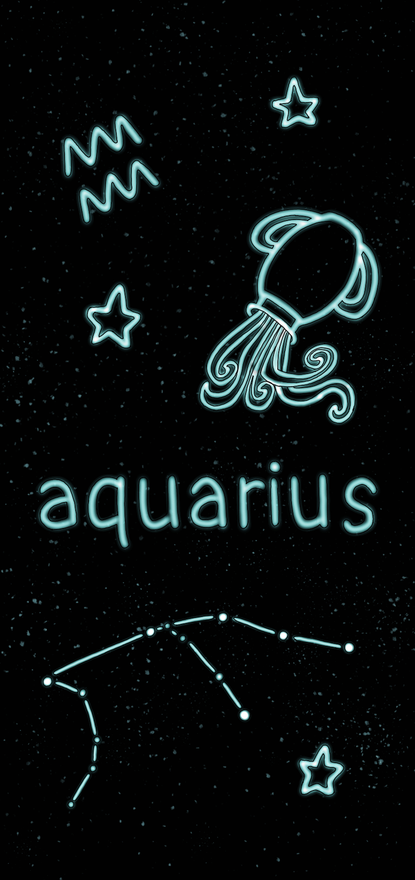 850x1800 Aquarius Background, Phone