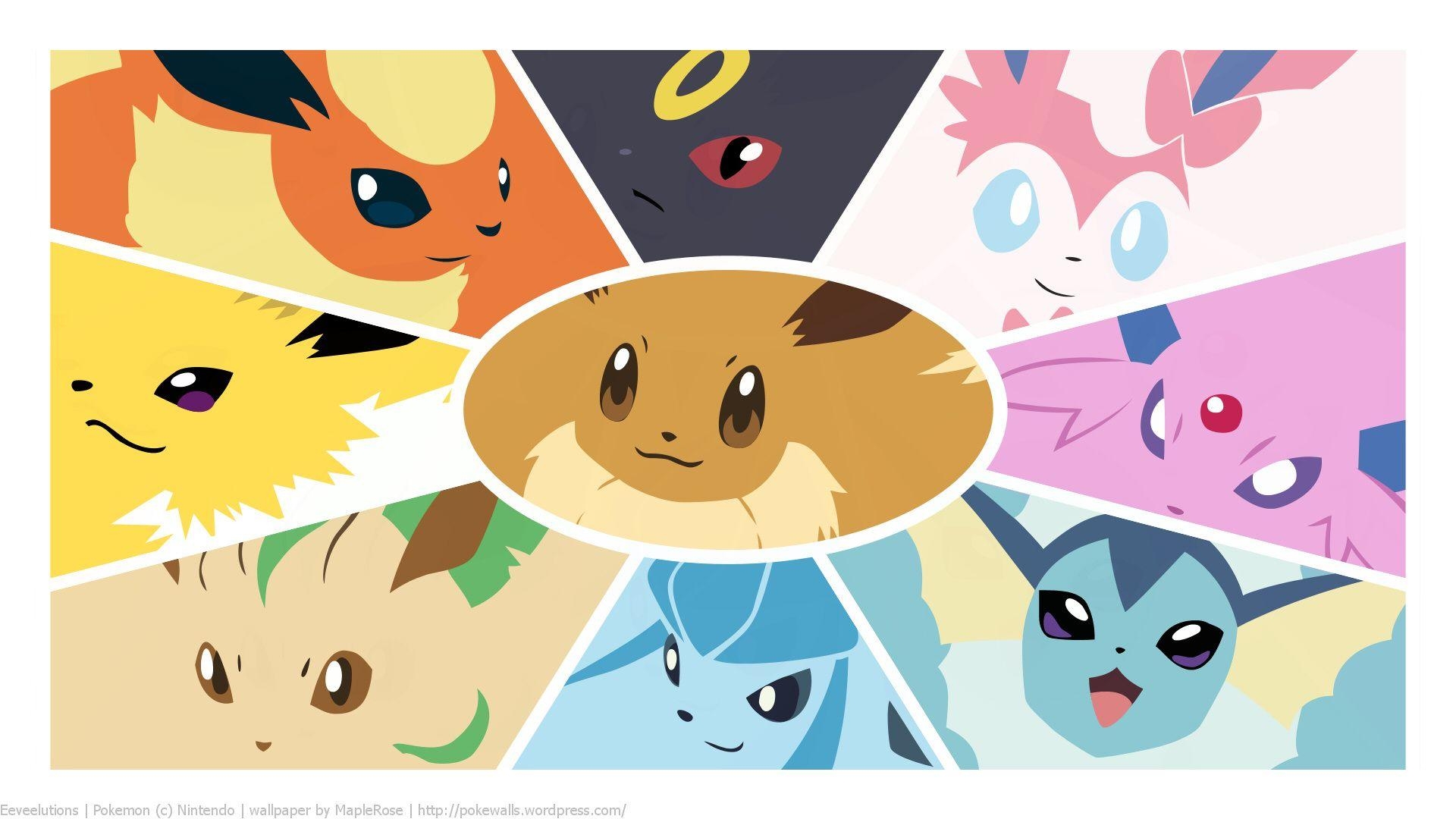 1920x1080 Cute Pokemon Wallpaper Eevee Eevee Seamless by 216th Jolteon Sylveon, Desktop