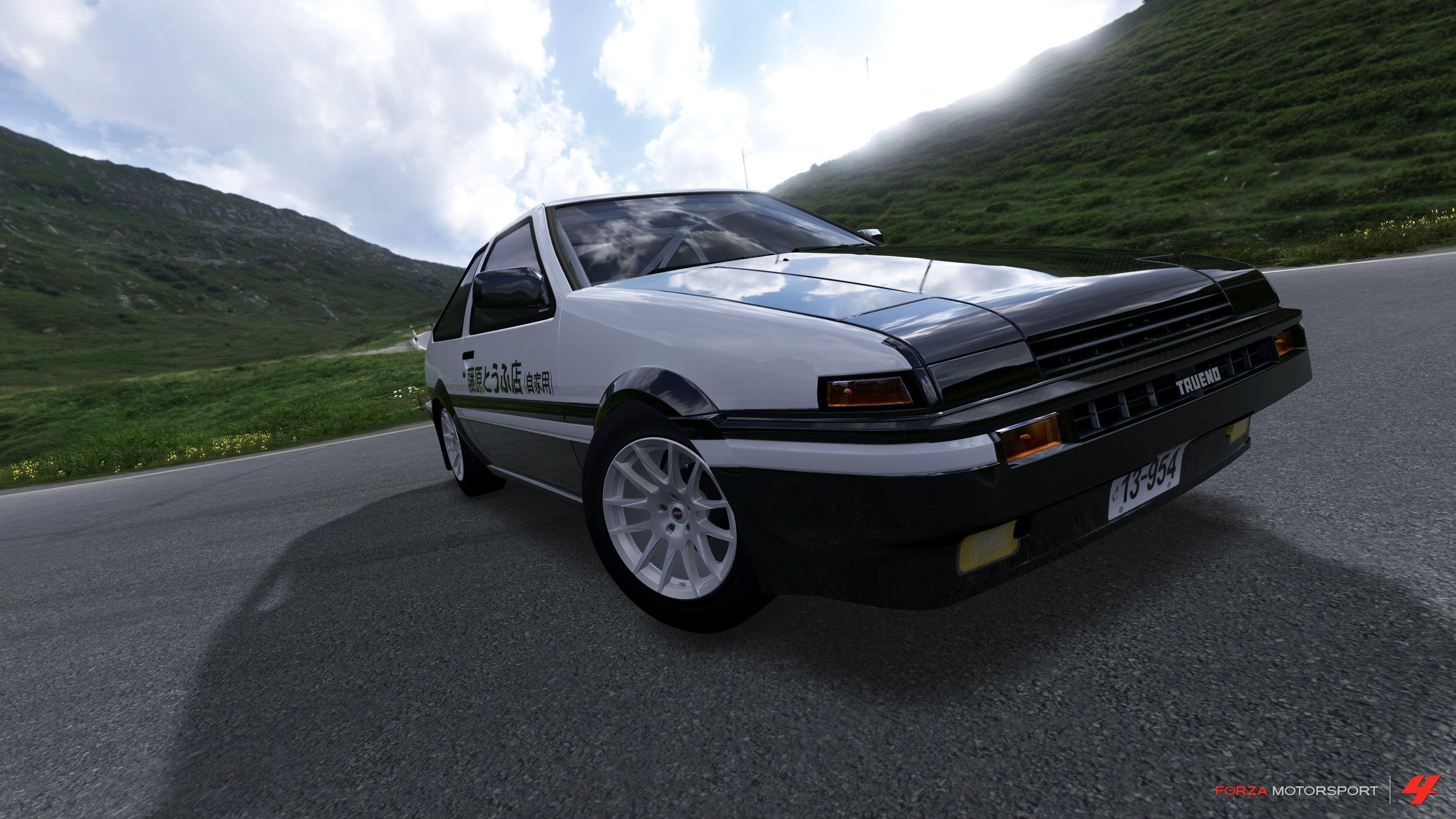 3840x2160 Toyota AE86 Initial D Corolla panda trueno wallpaperx2160, Desktop