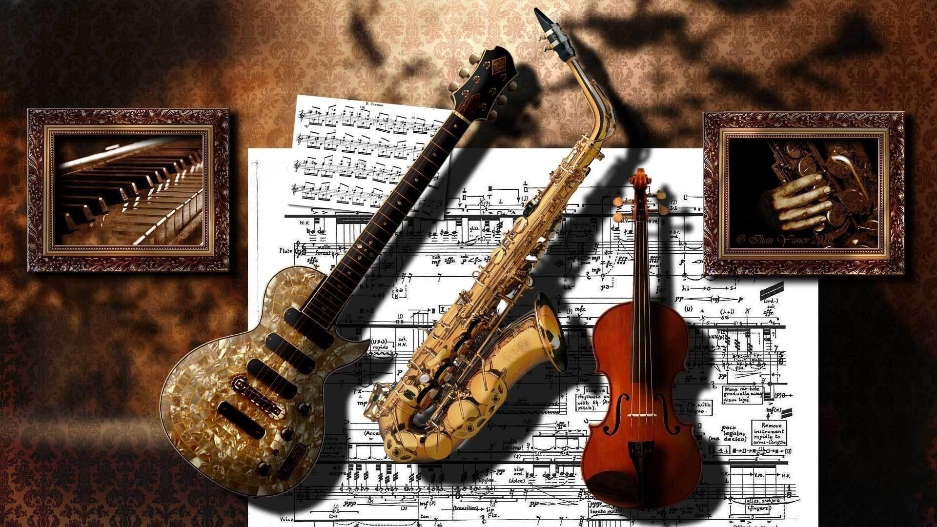 1920x1080 Music Instruments Wallpaper, Desktop