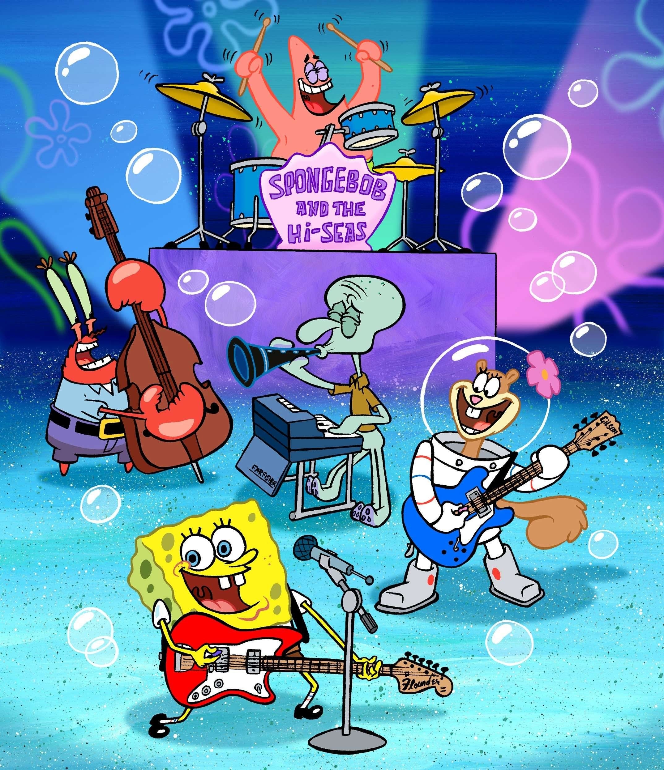 2150x2500 Spongebob's band achtergrond Squarepants achtergrond, Phone