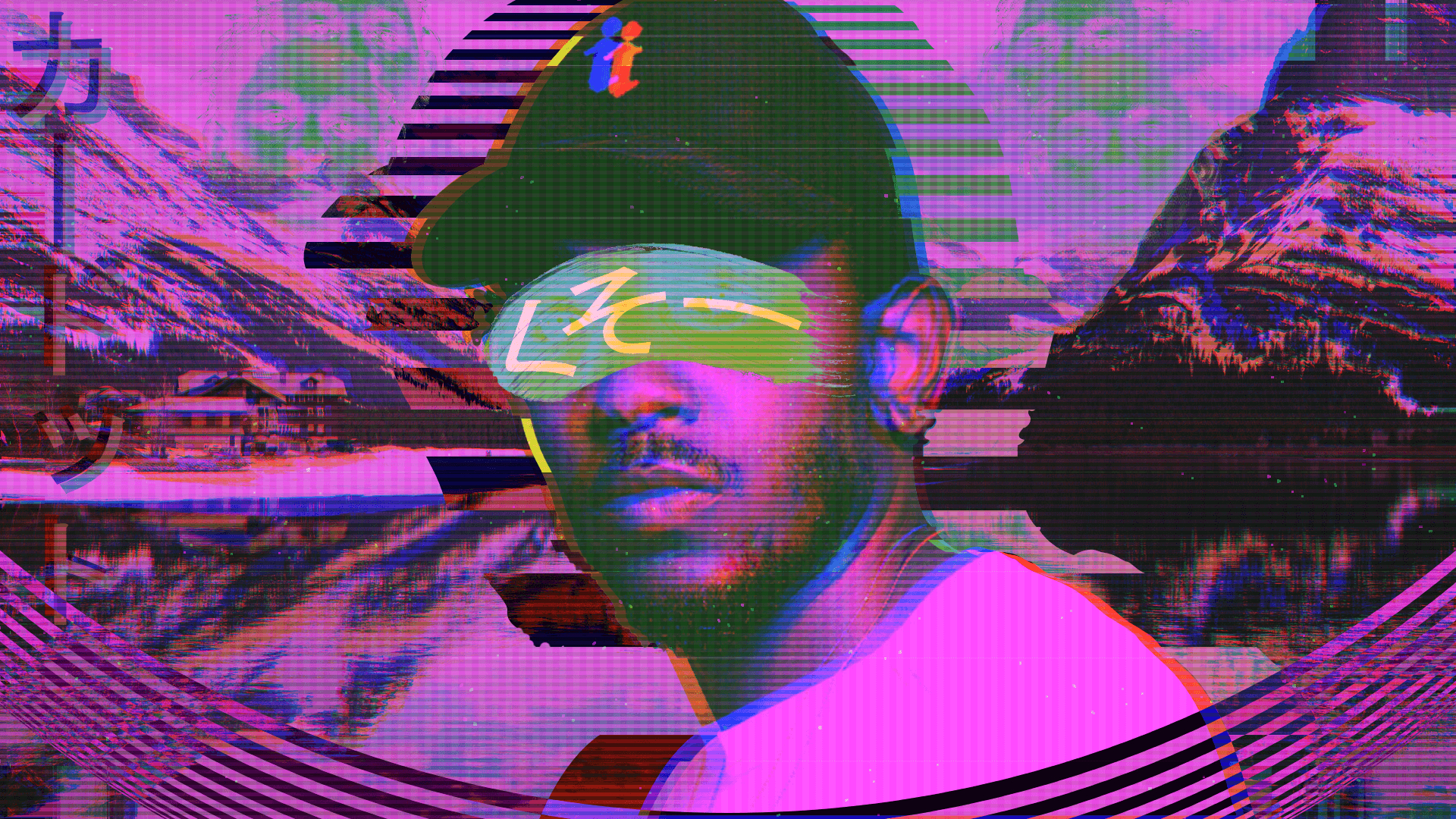 1920x1080 Kendrick Lamar Vaporwave Ish Wallpaper [1980x1080] [OC]. Vaporwave Art, Vaporwave Aesthetic, Album Design, Desktop