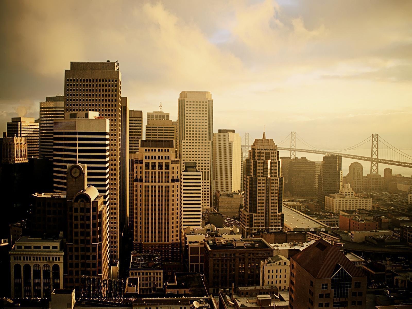 1600x1200 Vintage San Francisco Skyline Wallpaper, The Weird World, Desktop