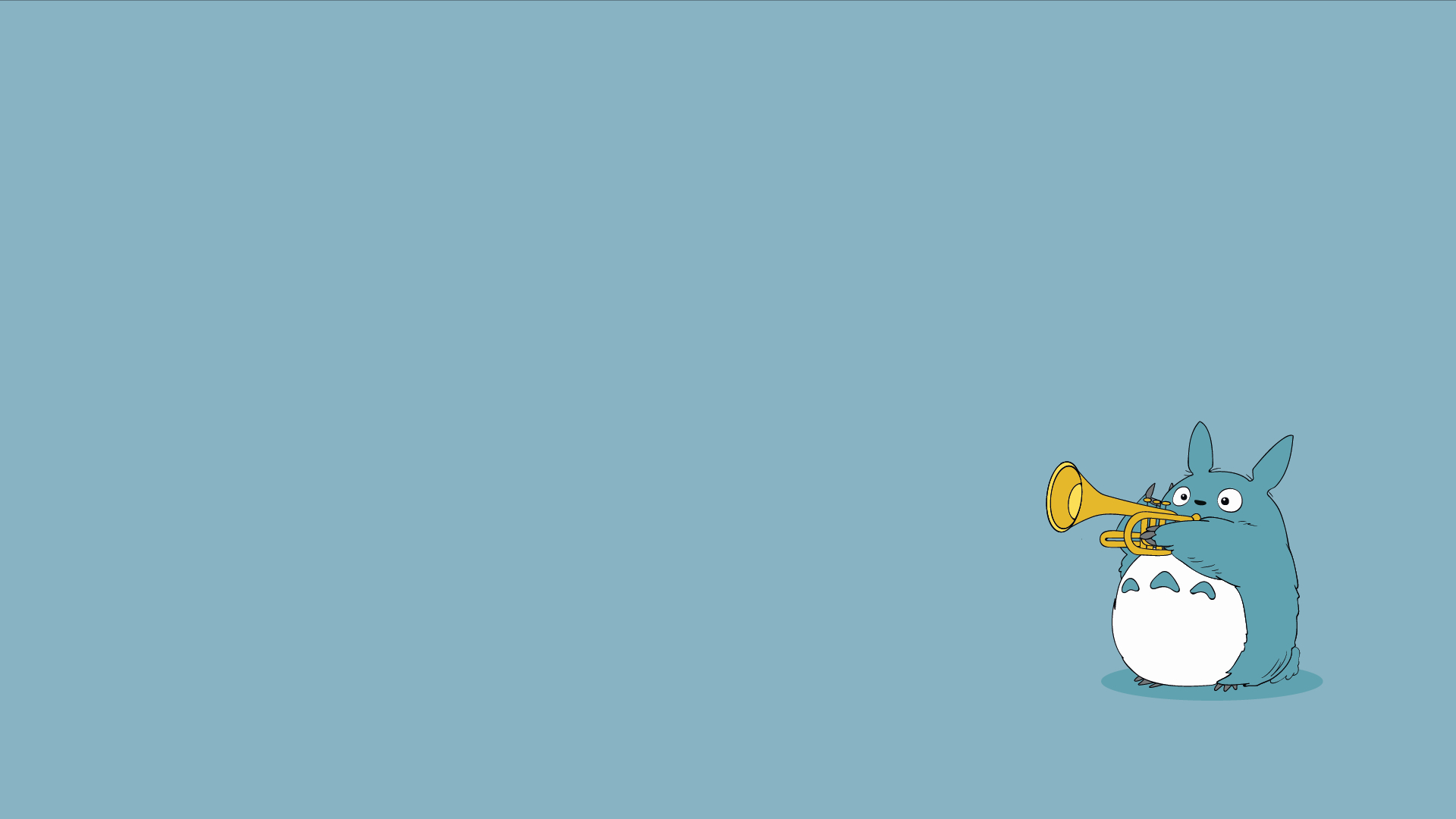 1920x1080 Minimalist Totoro Wallpaper Free Minimalist Totoro Background, Desktop