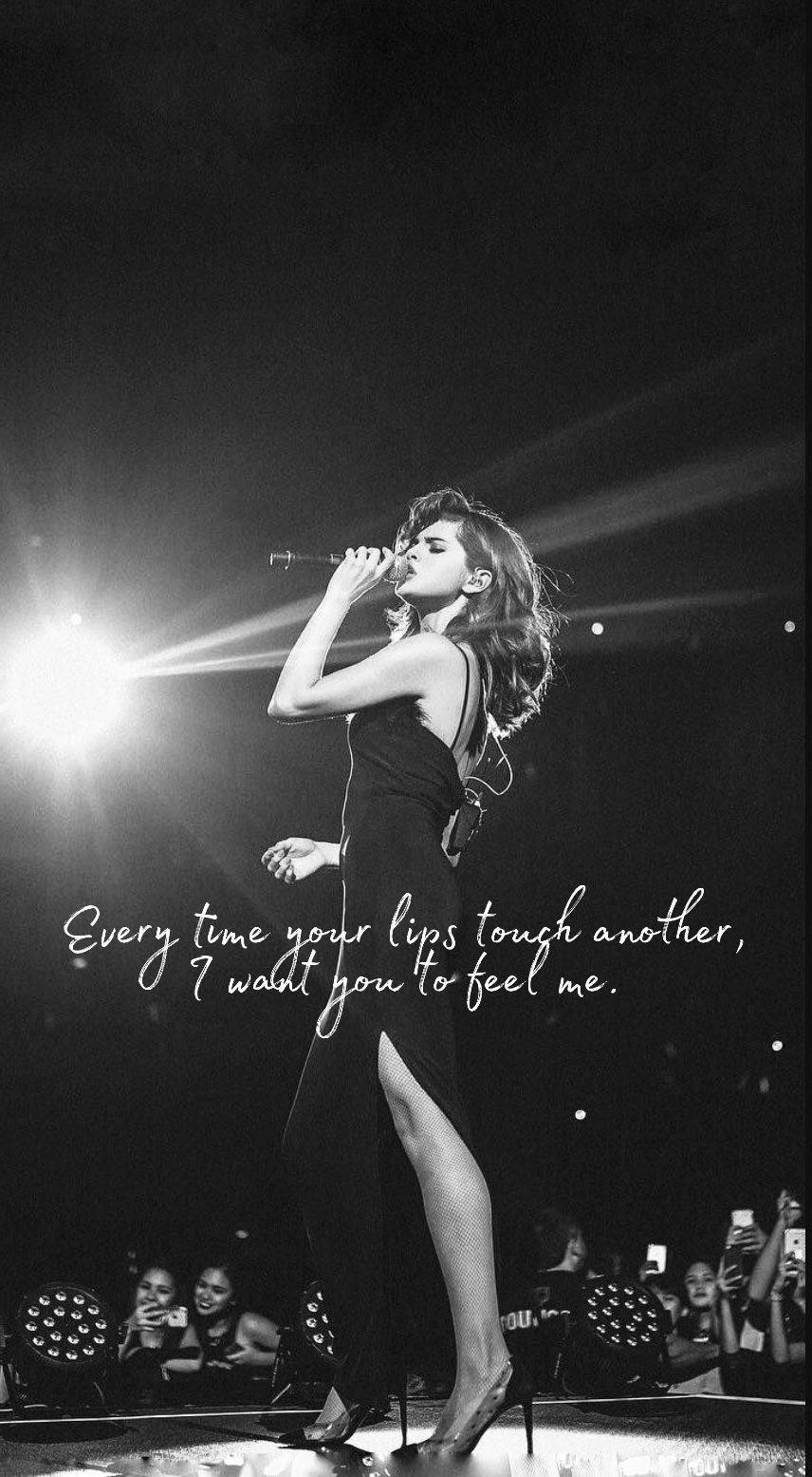 860x1560 Wallpaper Song Lyrics. Selena Gomez Poster, Selena Gomez Wallpaper, Selena Gomez Concert, Phone