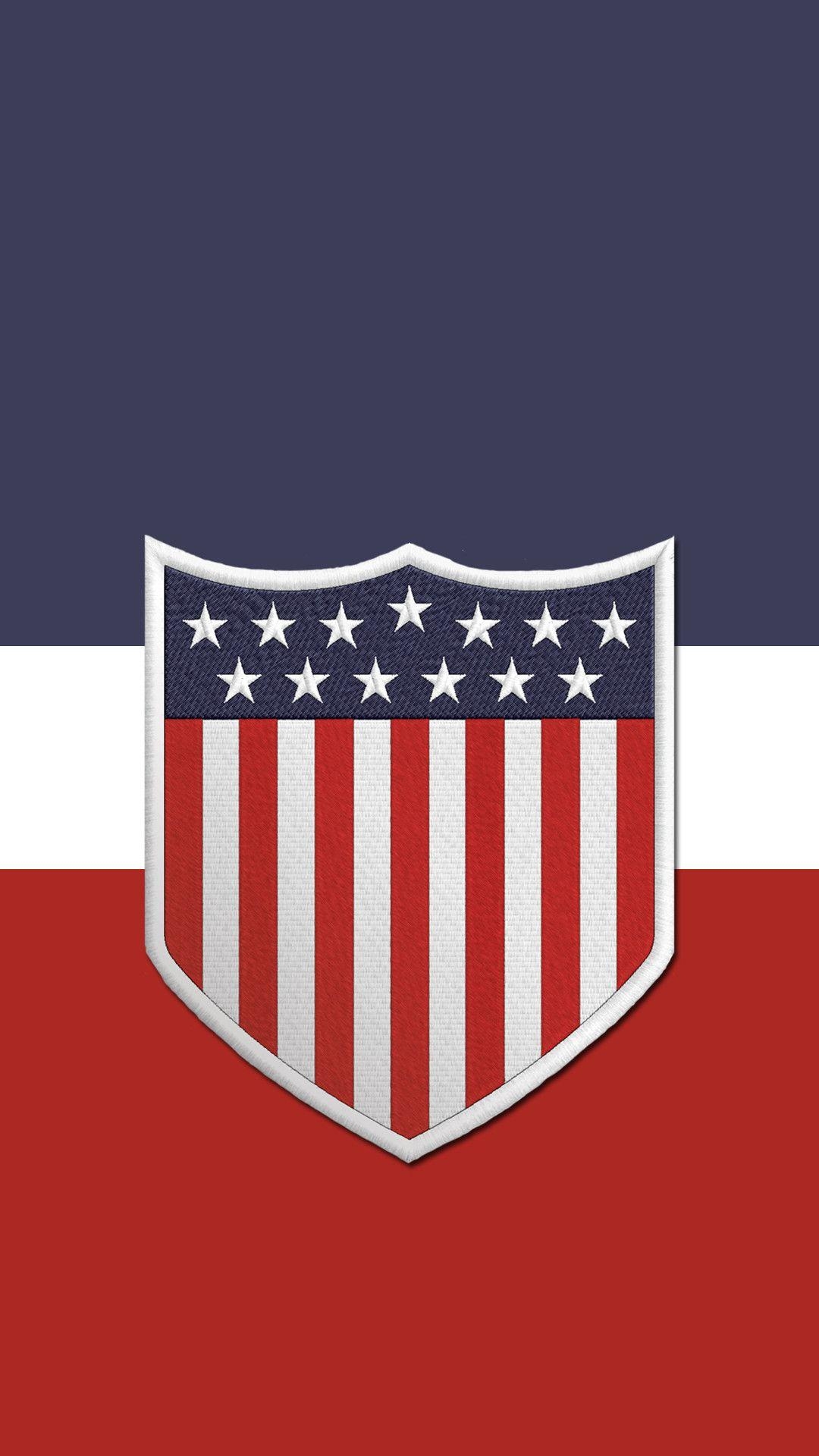 1080x1920 Another US soccer phone wallpaper. Centennial crest this time.: ussoccer, Phone