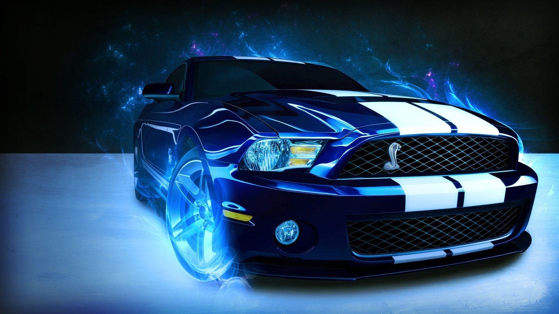 1920x1080 Blue Ford Shelby Mustang Wallpaper 2556 Full HD Wallpaper Desktop, Desktop