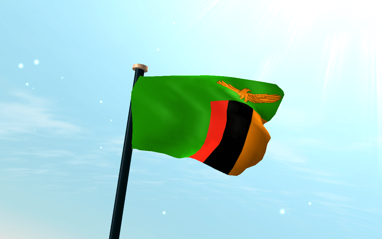 1280x800 Zambia Bendera 3D Android di Google Play, Desktop