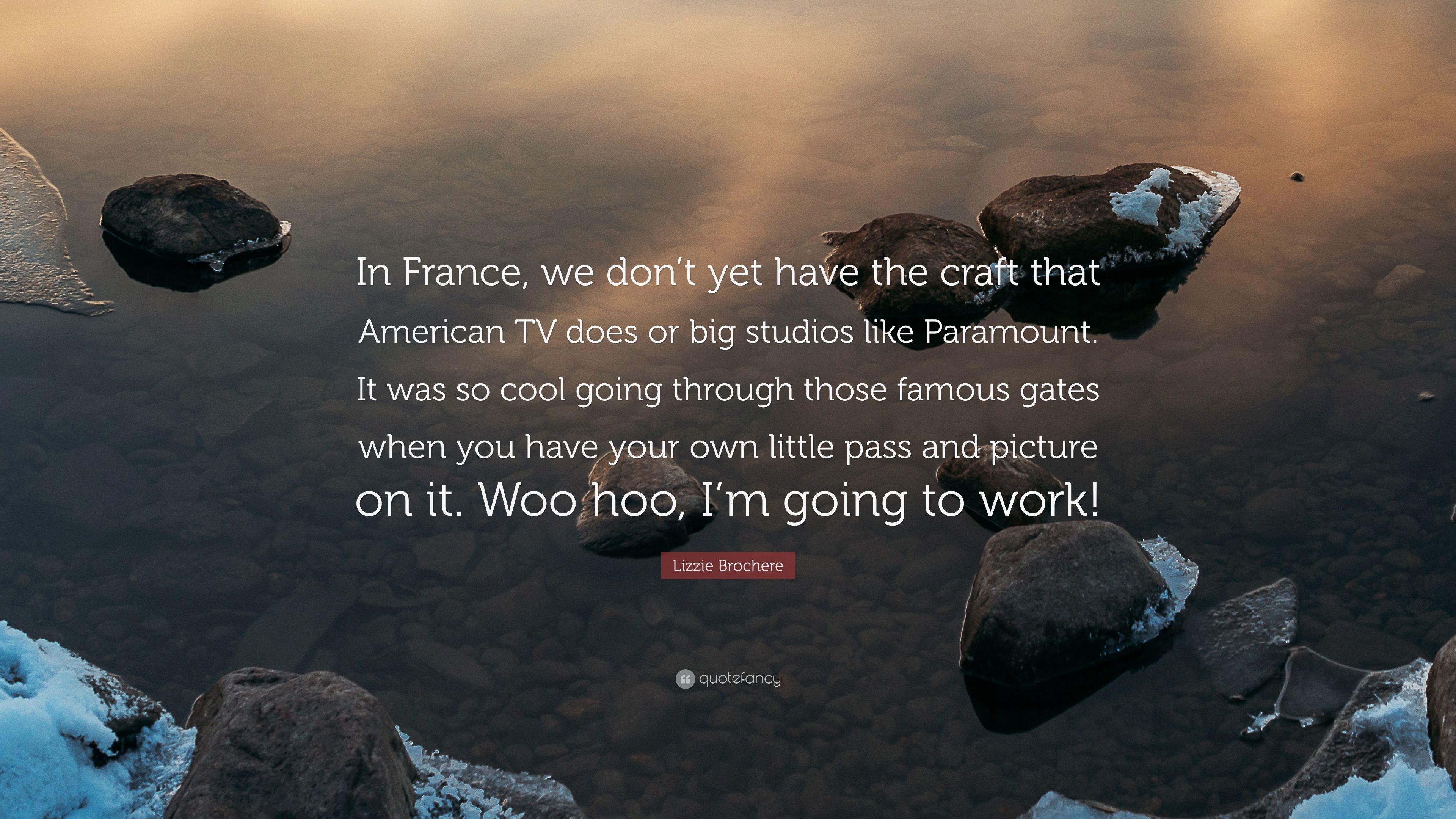 3840x2160 Lizzie Brochere Quote: “In France, we don't yet have the craft that, Desktop