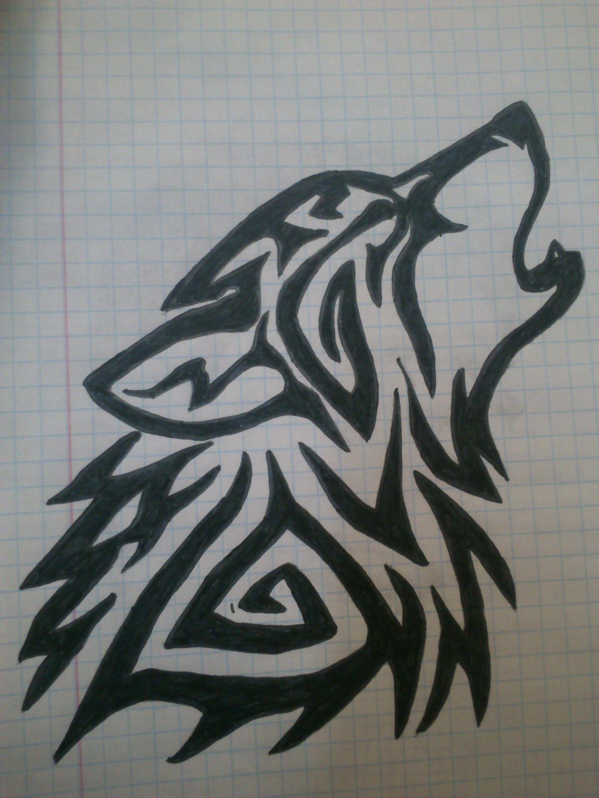 1950x2600 wolf tattoo drawing, Phone