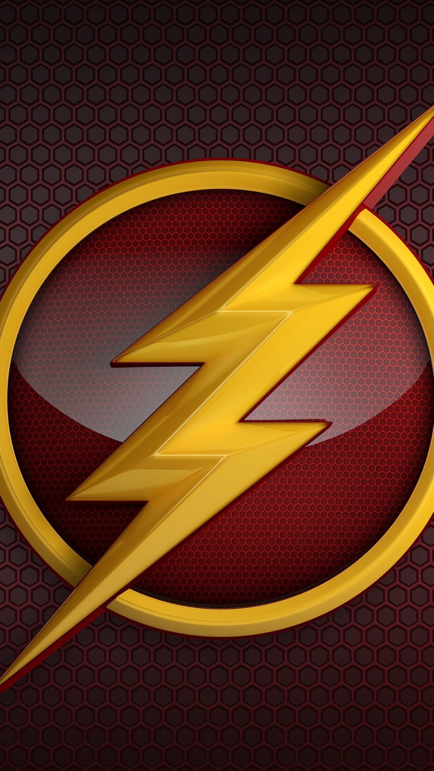 1440x2560 The Flash Lightning Bolt 4K Wallpaper, Phone