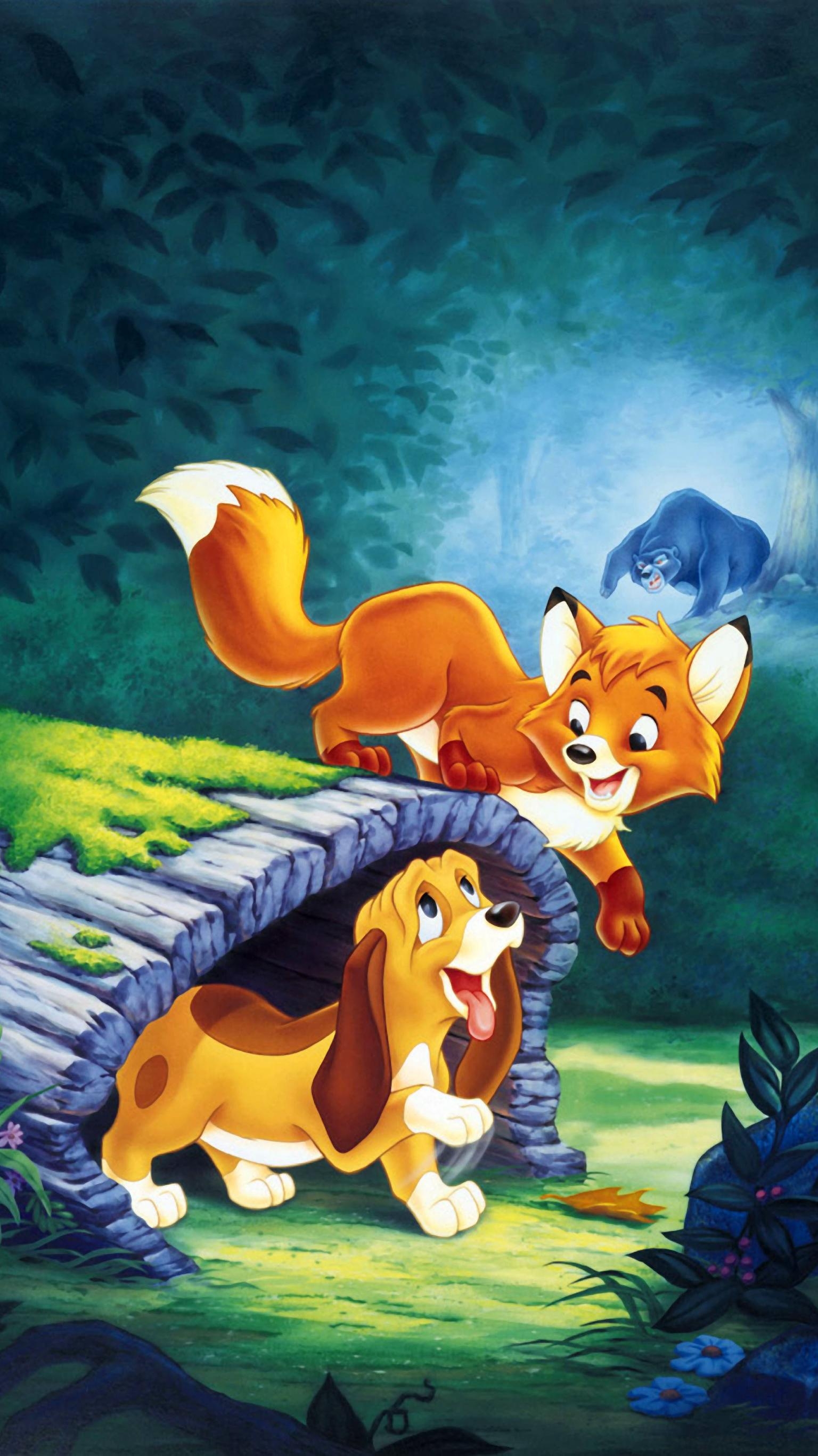 1540x2740 The Fox and the Hound (1981) Phone Wallpaper, Phone