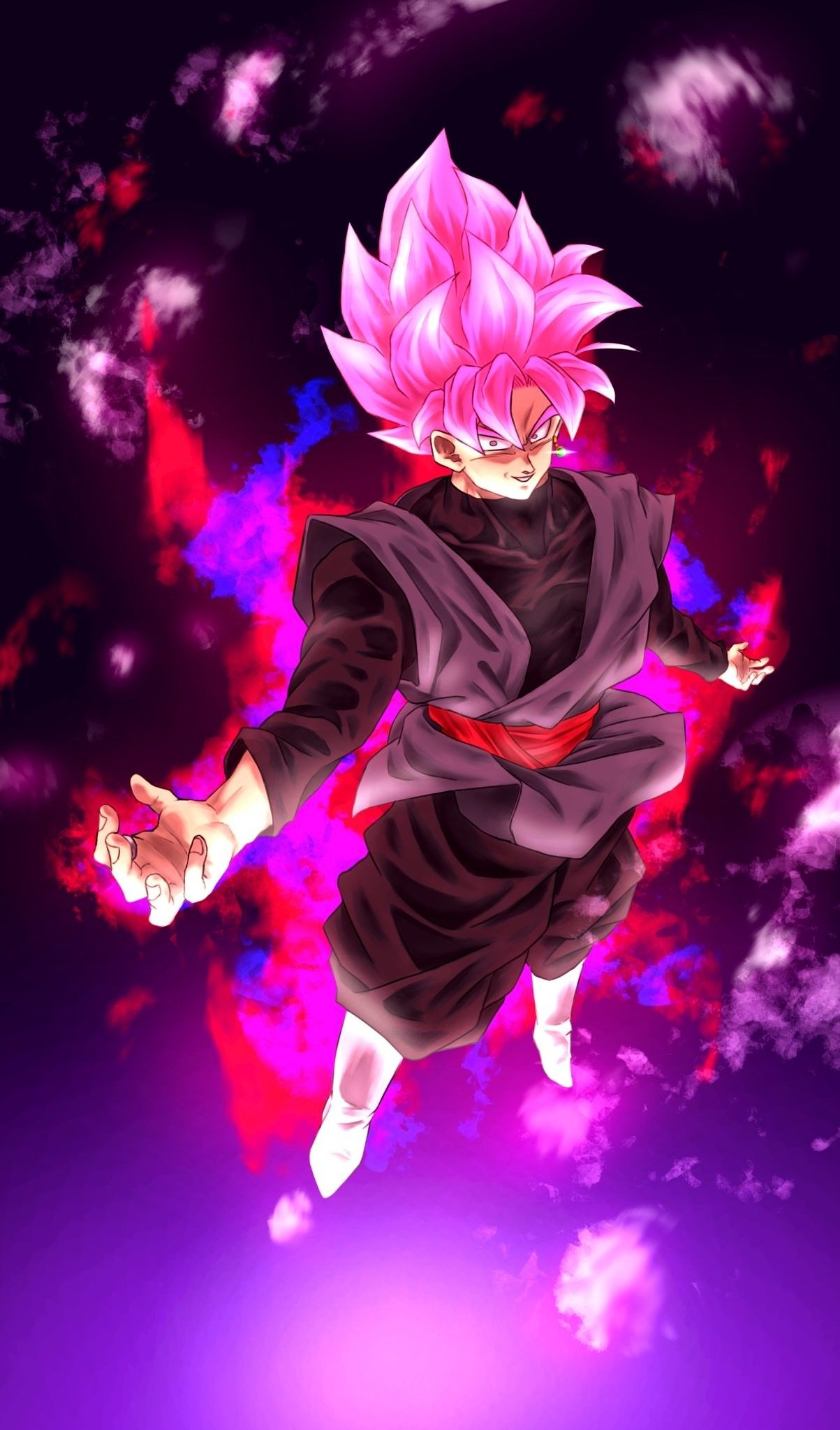 1210x2050 Goku Black ssj Rose, Phone