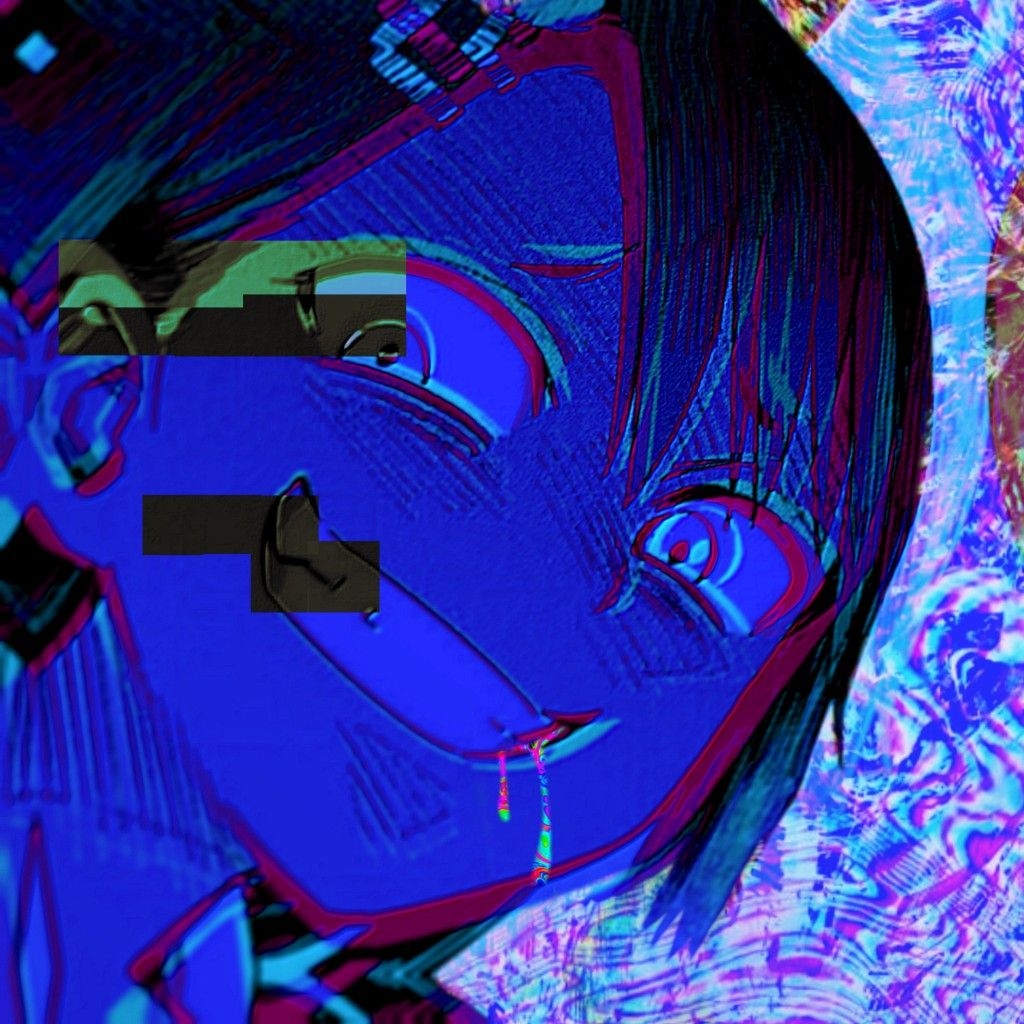 1030x1030 Nagatoro Glitch edit. Scary art, Indie art, Japanese art, Phone