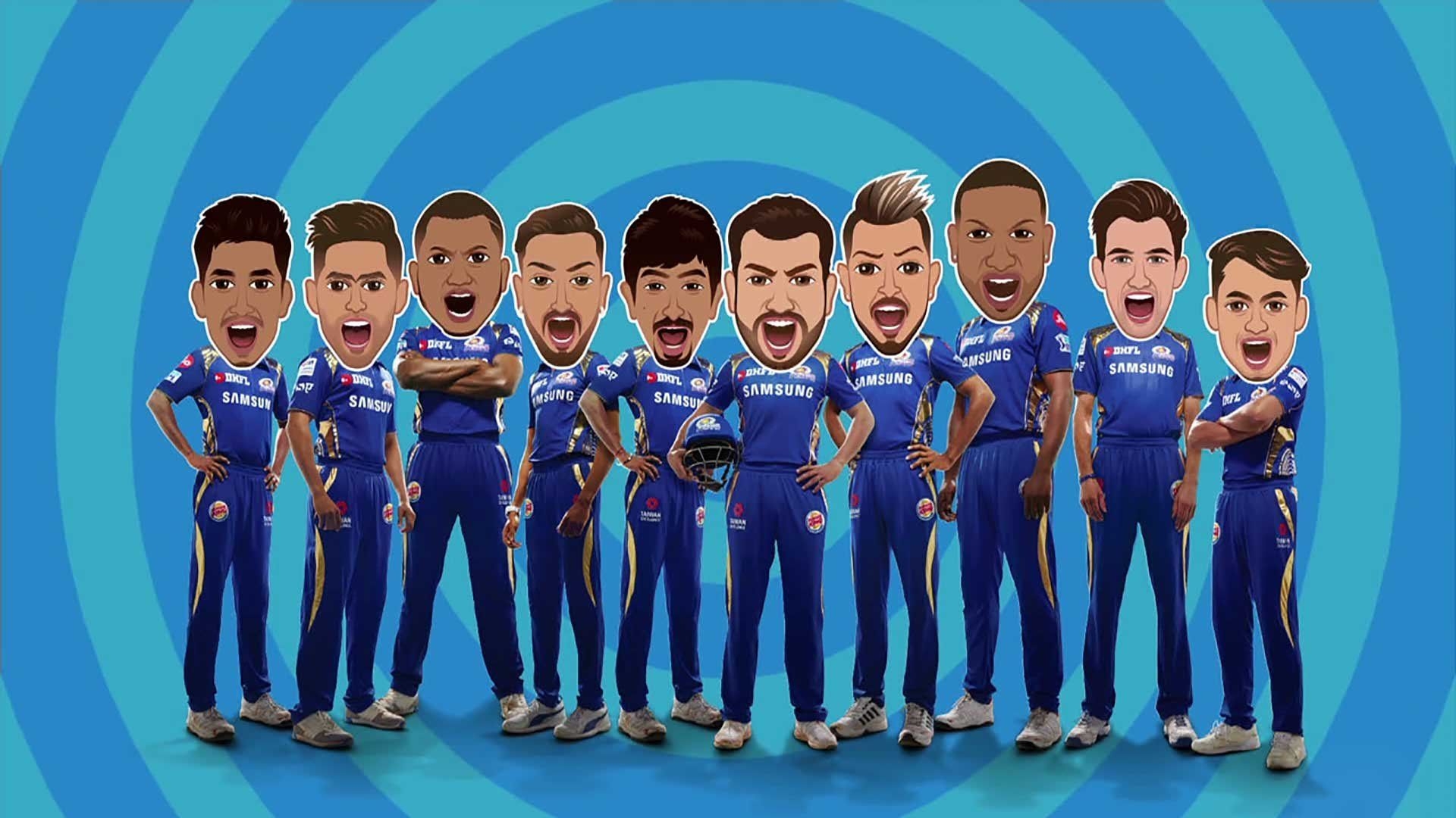 1920x1080 Mumbai Indians Squad Wallpaper 1920×1080, Desktop