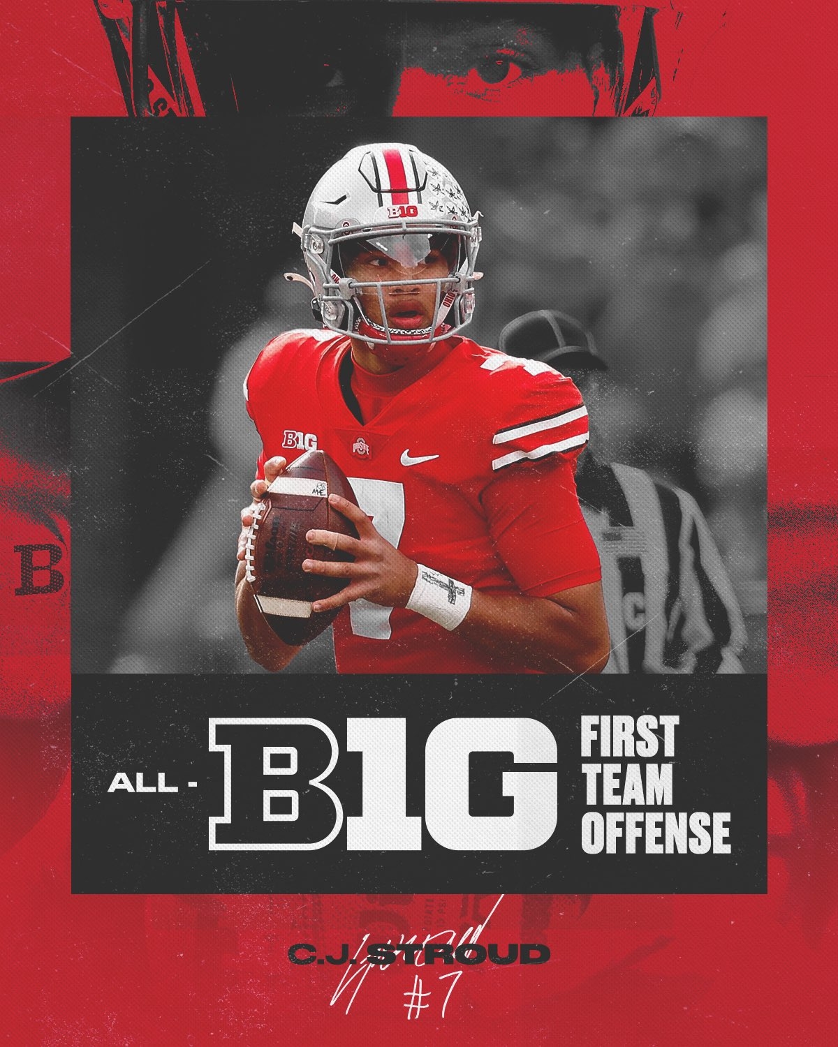 1200x1500 Ohio State Football.J. Stroud Team All B1G Offense, Phone