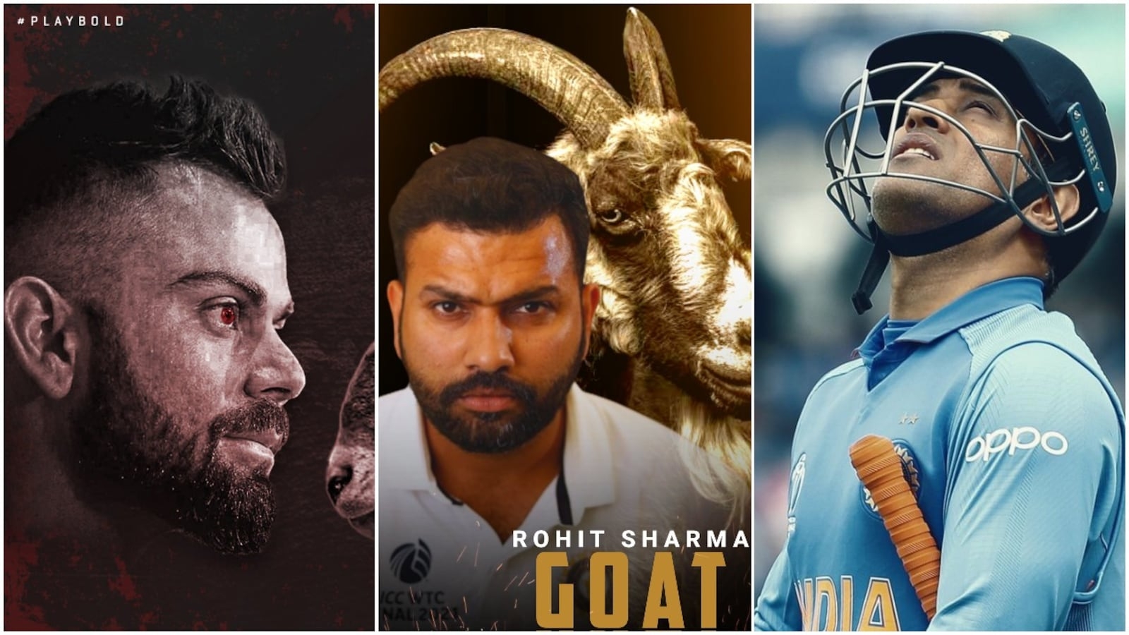 1600x900 Who's the GOAT? Virat Kohli, Rohit Sharma, MS Dhoni fans weigh in on Twitter, Desktop