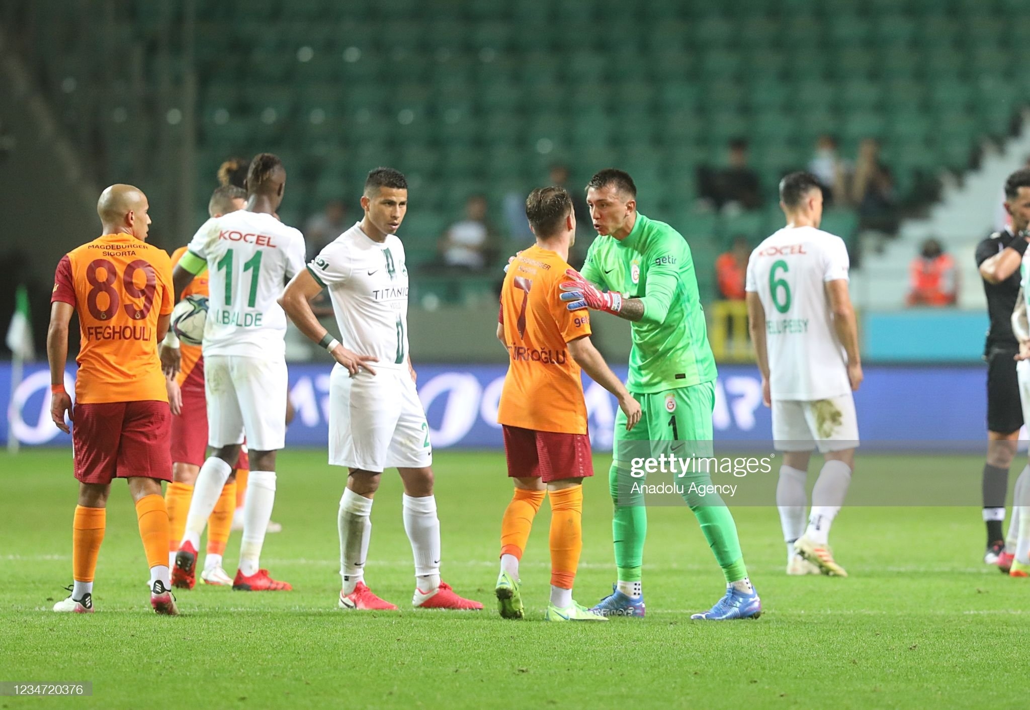 2050x1420 Fernando Muslera of Galatasaray speaks to teammate Kerem Akturkoglu. News Photo, Desktop