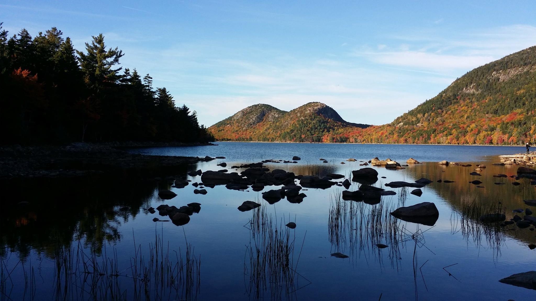 2050x1160 Jordan Pond a special fall experience at Acadia National Park, Desktop