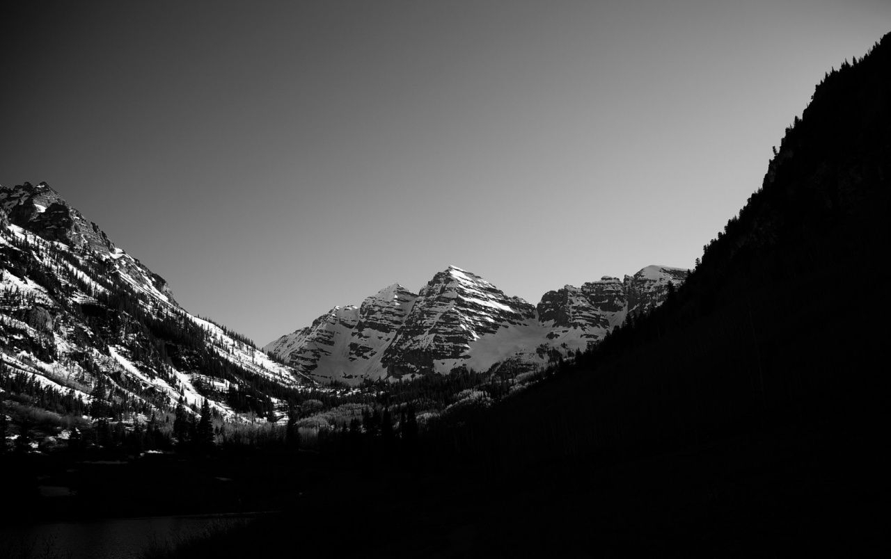 1280x810 Monochrome Mountain Landscape wallpaper. Monochrome Mountain, Desktop