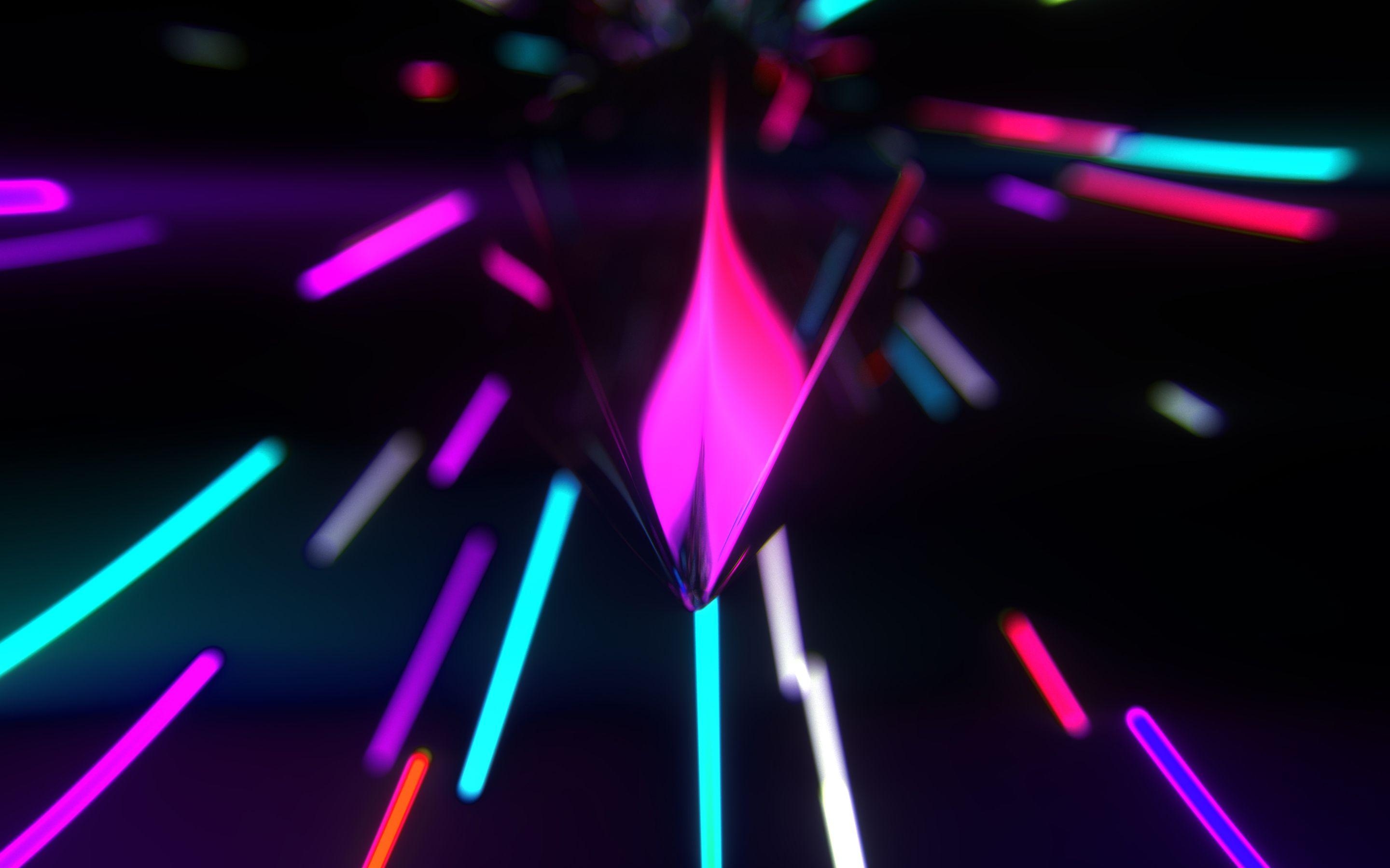 2880x1800 Neon Lights 4K Wallpaper, Desktop