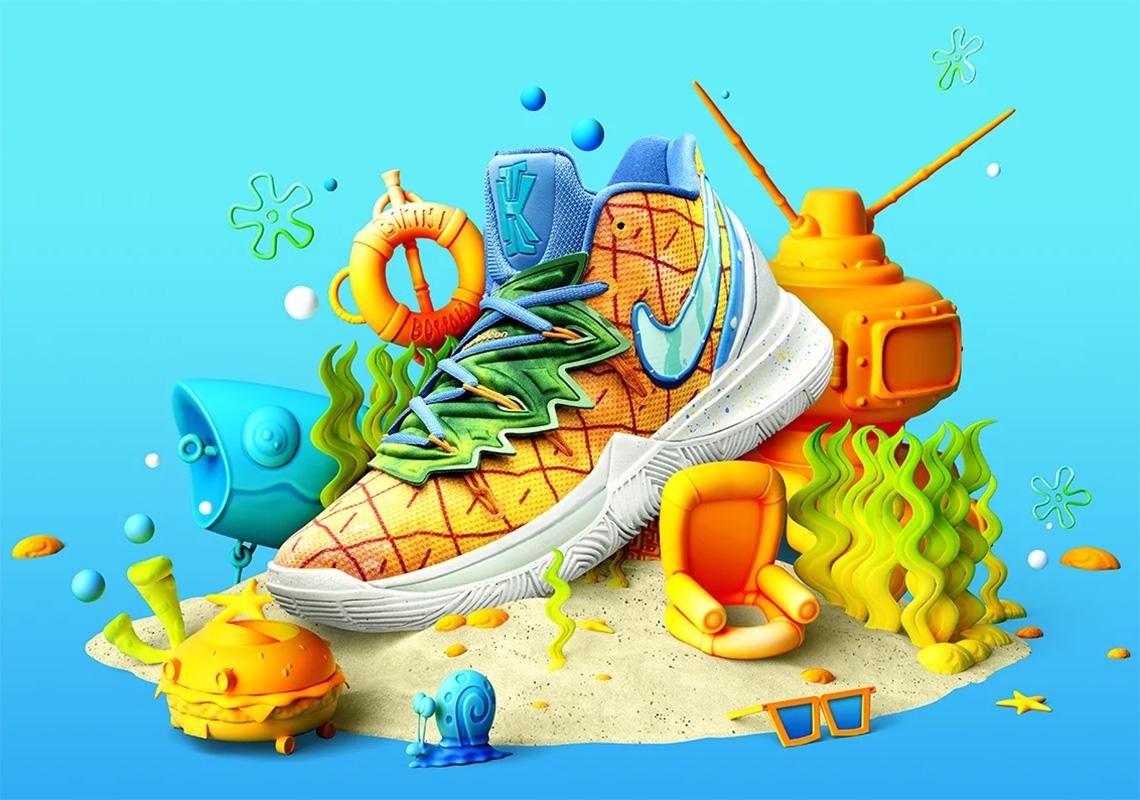 1140x800 Spongebob Nike Kyrie 5 Pineapple House CJ6951 800 Store List, Desktop