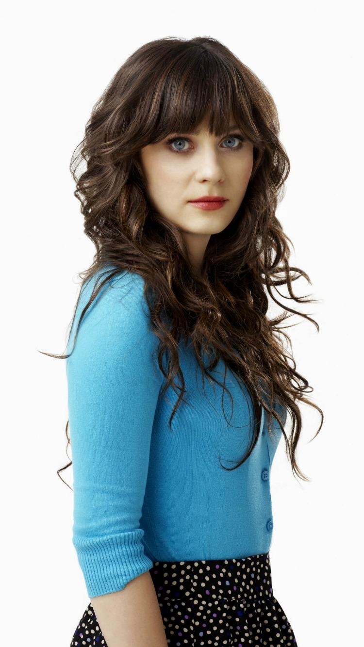 750x1340 Actress Zooey Deschanel Wallpaper, Phone