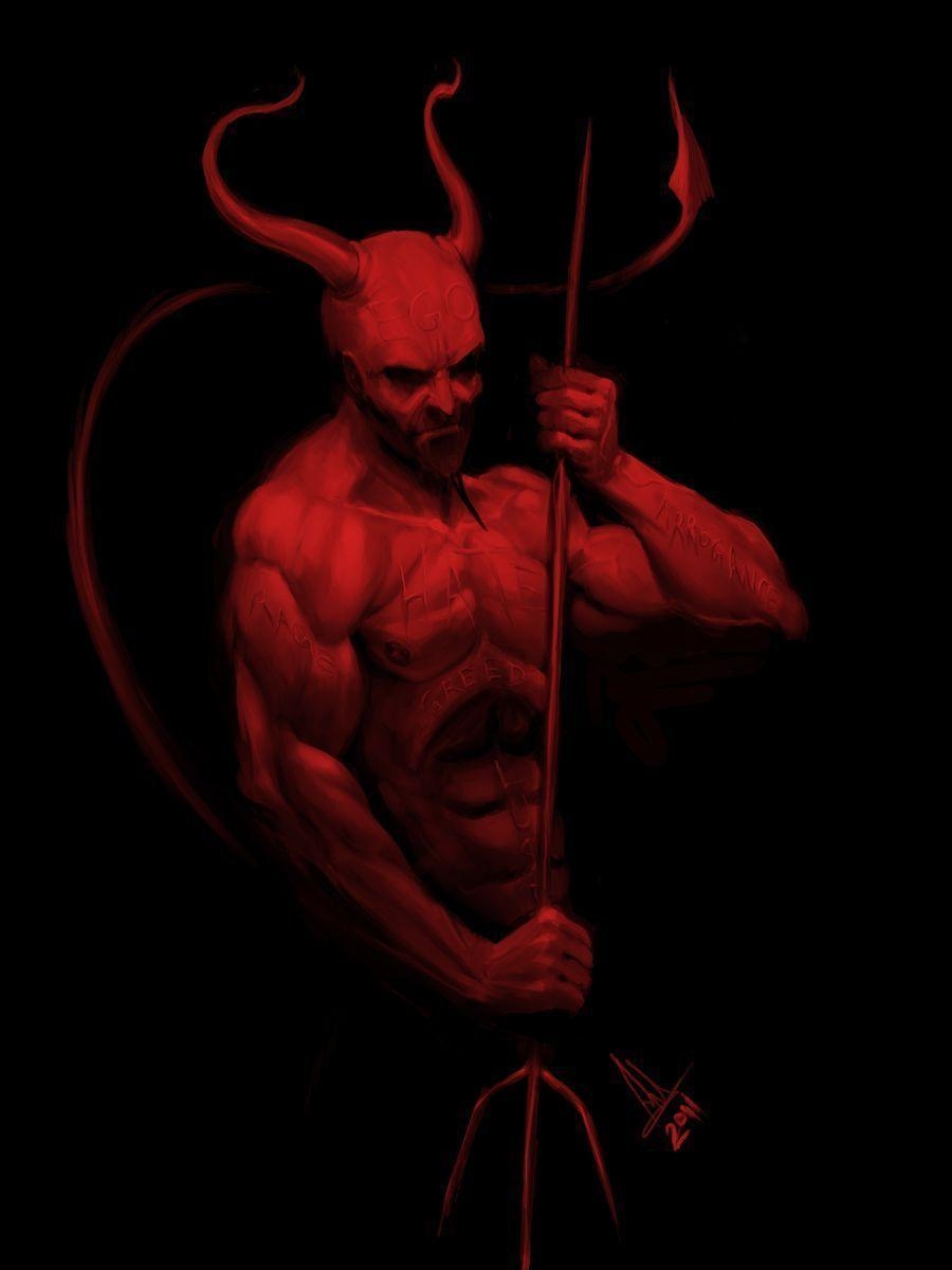 900x1200 Devil Wallpaper Image, Phone