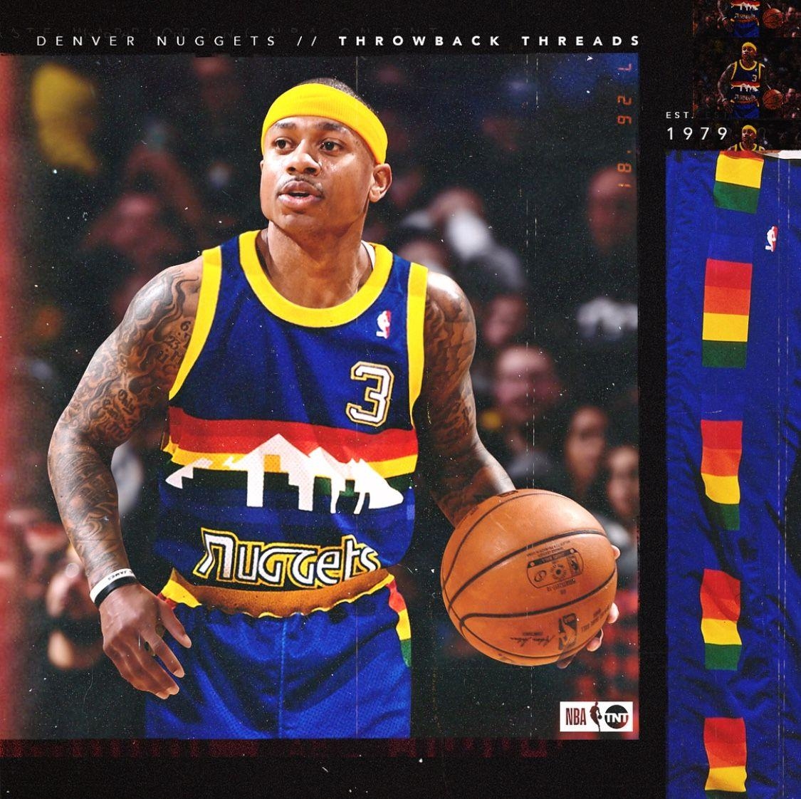 1130x1130 Isaiah Thomas Denver Nuggets Throwback Threads. 2018 2019 Season, Desktop