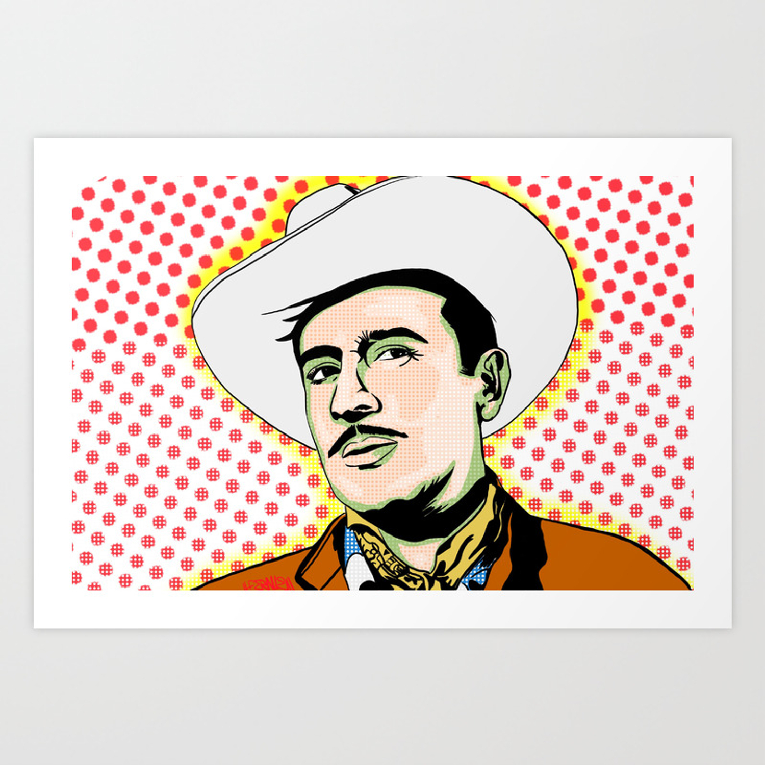 1500x1500 Pedro Infante Art Print by Art of Fernie, Phone