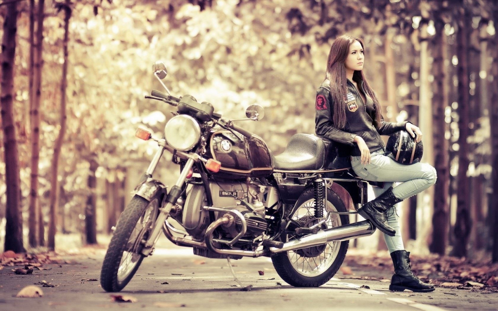 1680x1050 Female Biker Wallpaper Free Female Biker Background, Desktop