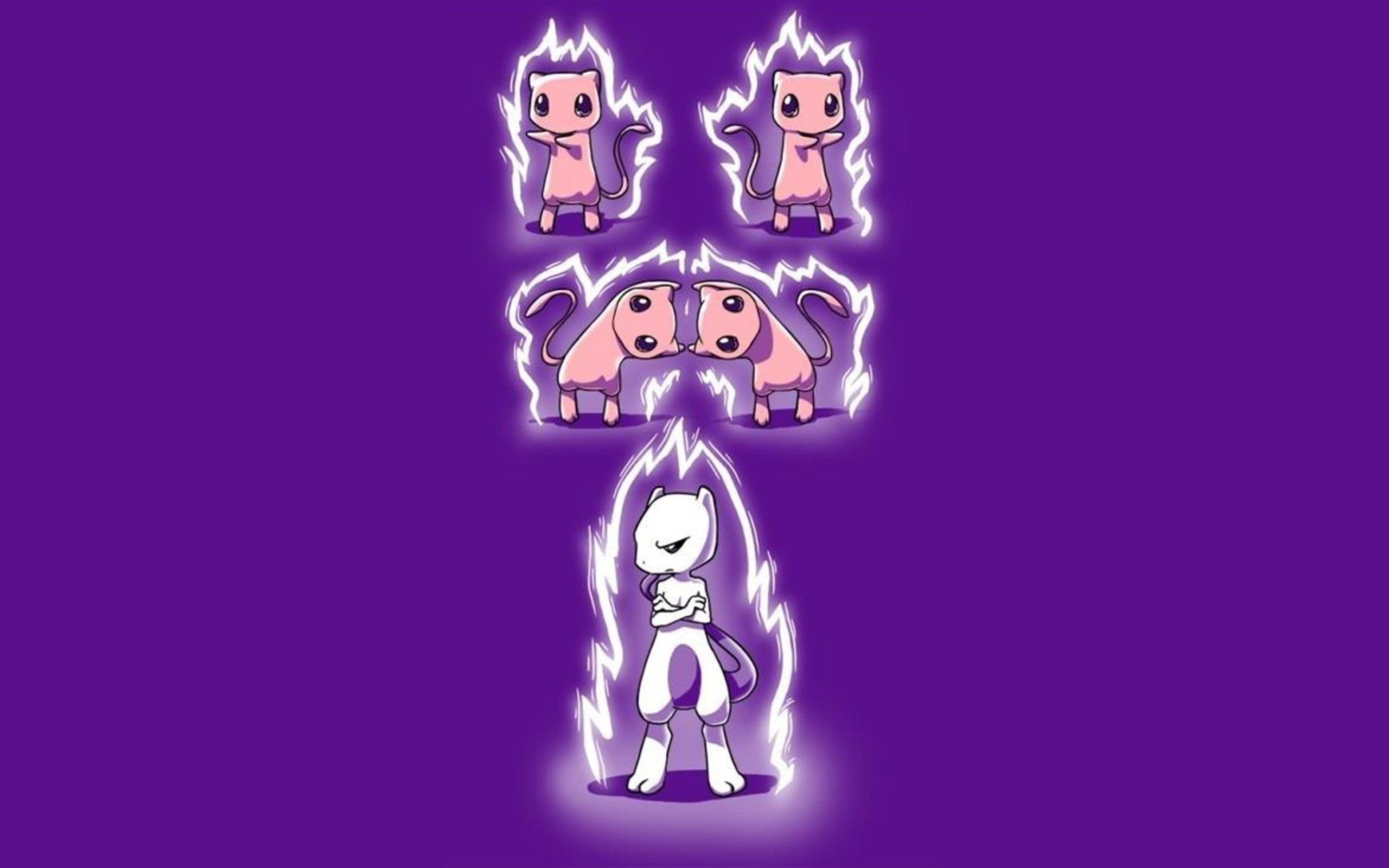 2560x1600 Pokemon illustration, Pokémon, Mew, Mewtwo HD wallpaper, Desktop