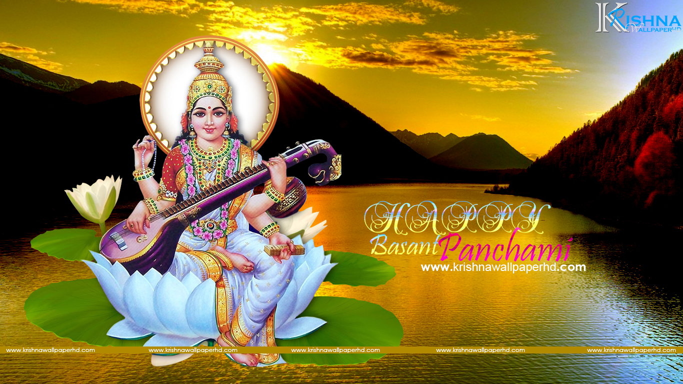 1370x770 Basant Panchami Wallpaper For Desktop HD Maa, Desktop