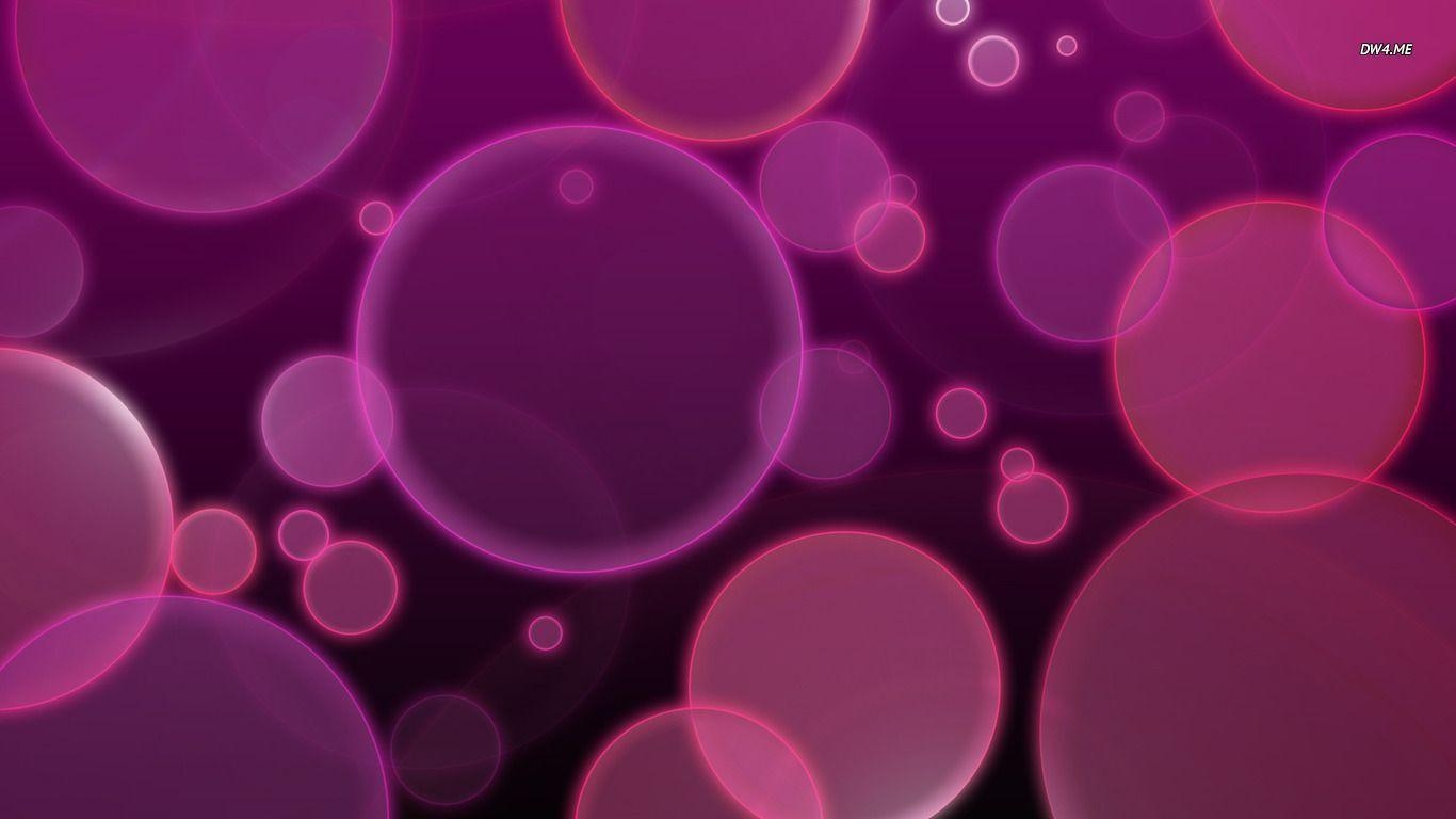 1370x770 Wallpaper For > Pink Bubbles Background HD, Desktop