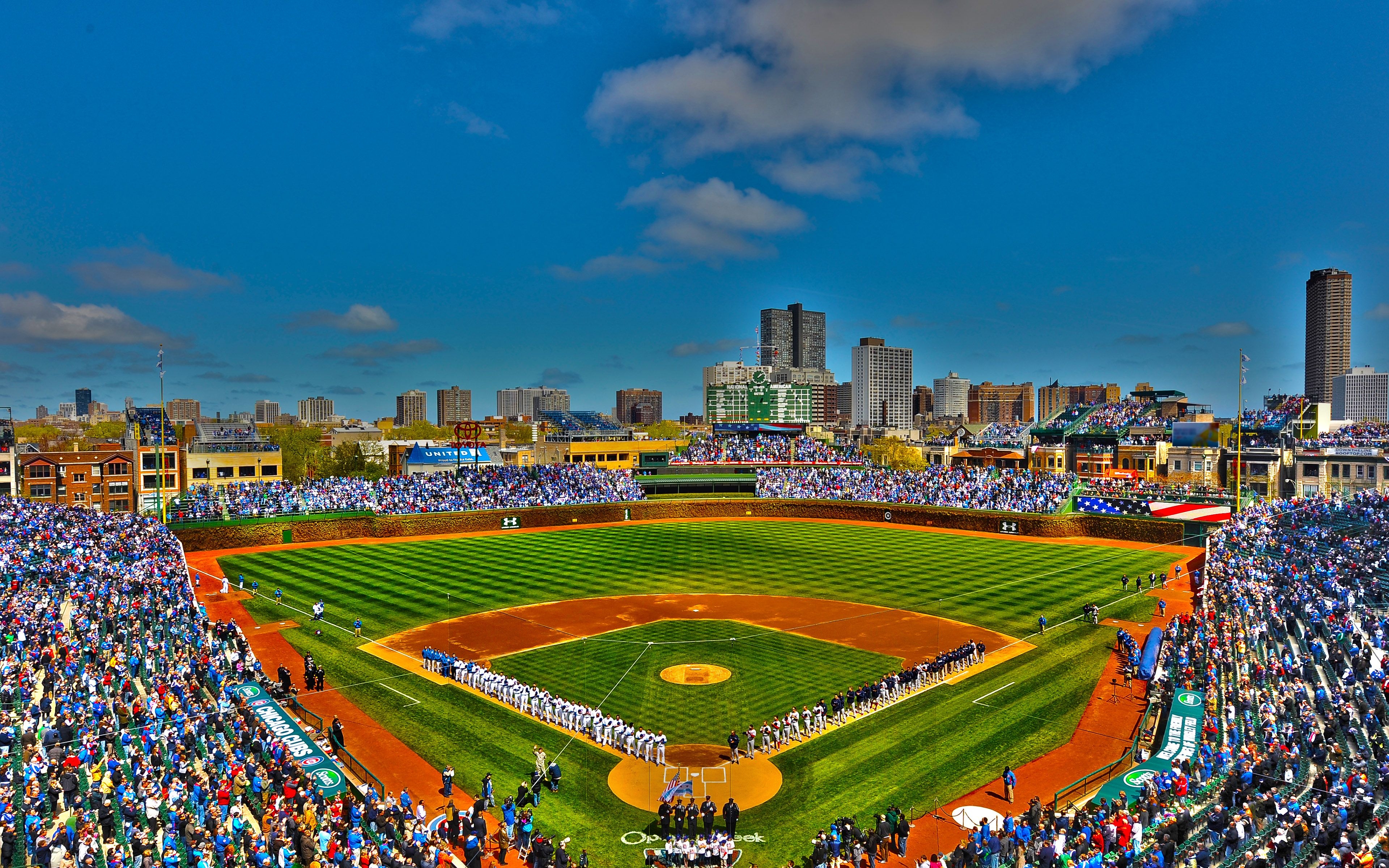 3840x2400 HD Wrigley Field wallpaper. Wrigley Field wallpaper HD, Desktop