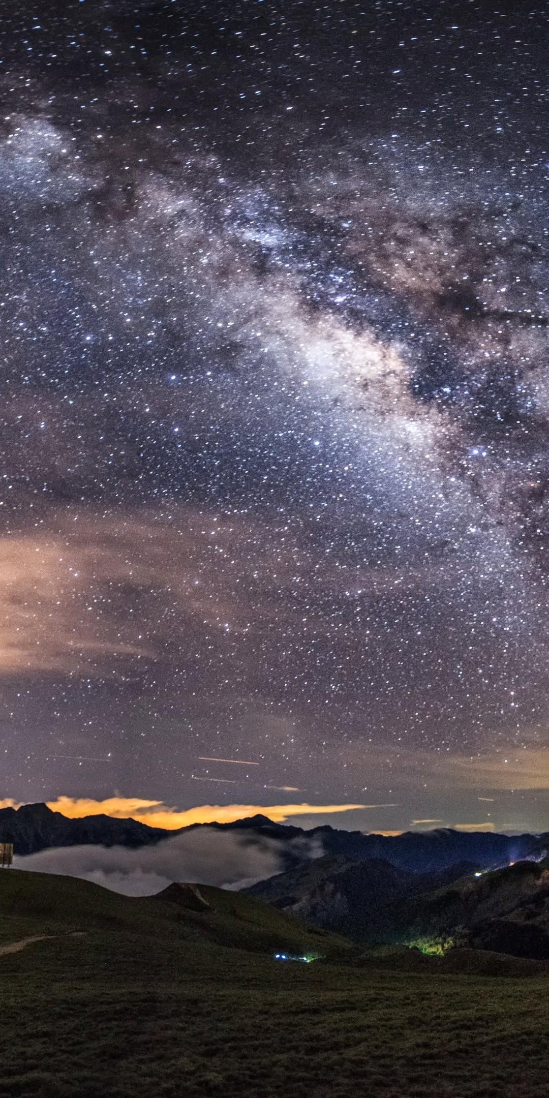 1080x2160 Milky Way Ultra HD Wallpaper, Phone