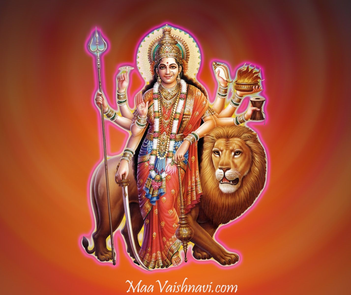 1430x1200 Jai Mata Di Godess Durga Maa Image 3D, Desktop