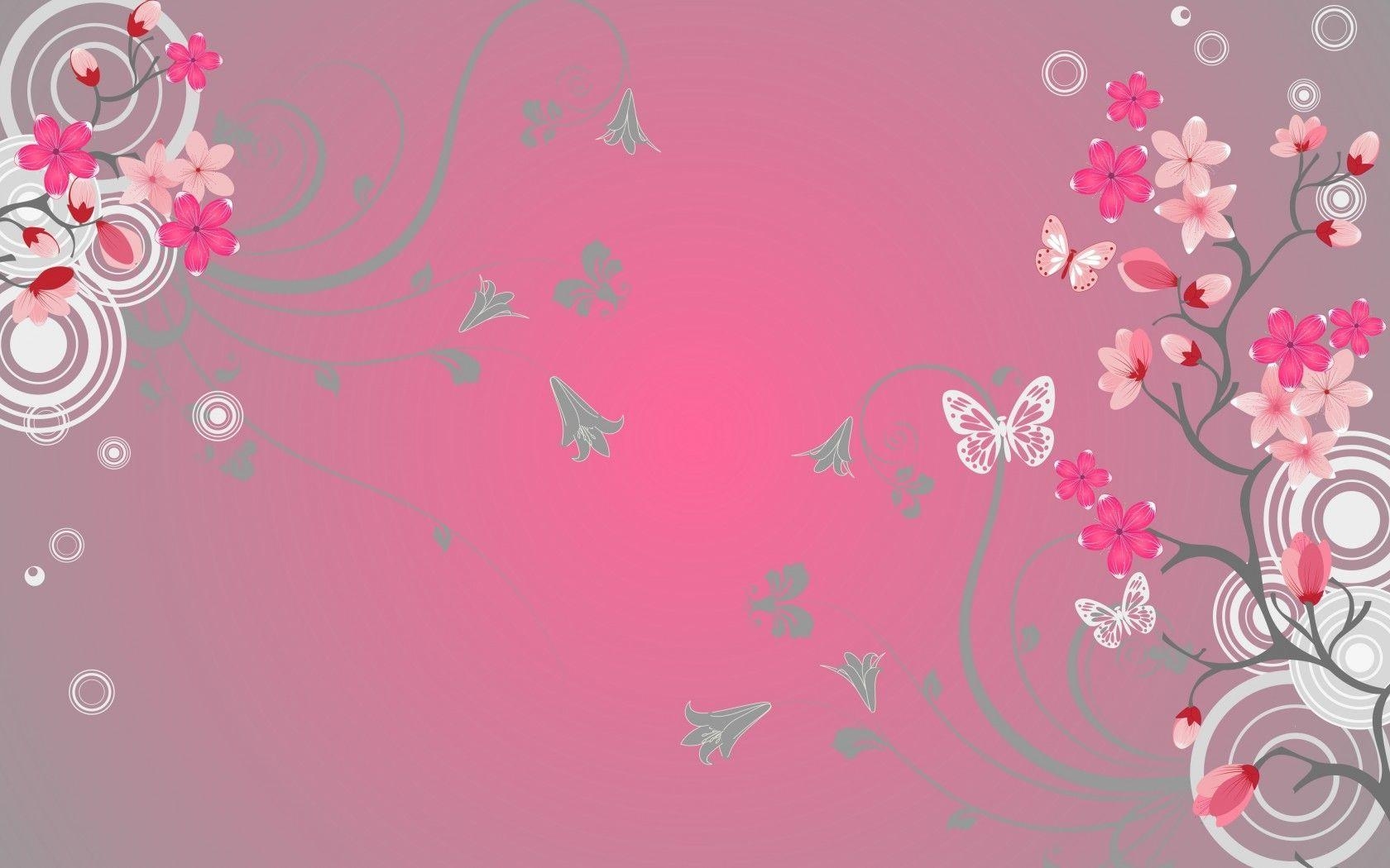 1680x1050 Pink Butterfly Wallpaper HD. Обои, Desktop