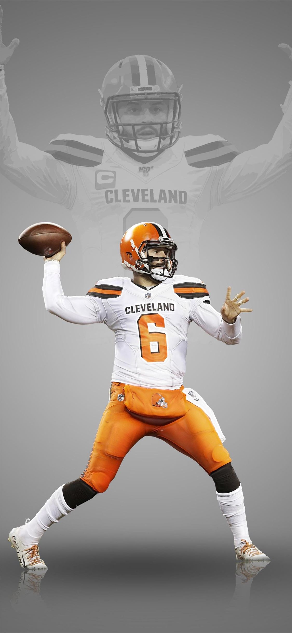 1130x2440 cleveland browns iPhone Wallpaper Free, Phone