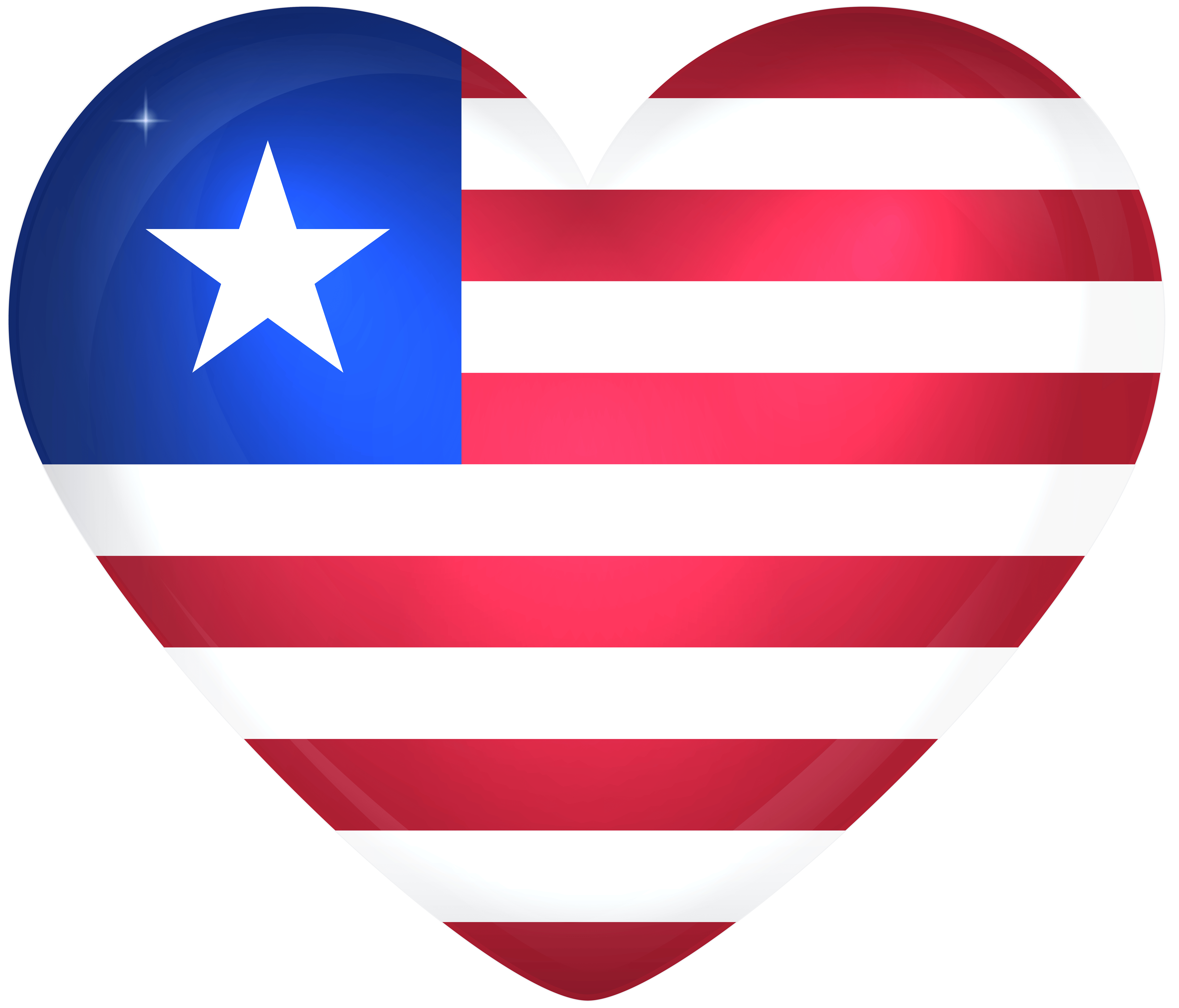 6000x5130 Liberia Large Heart Flag Quality, Desktop