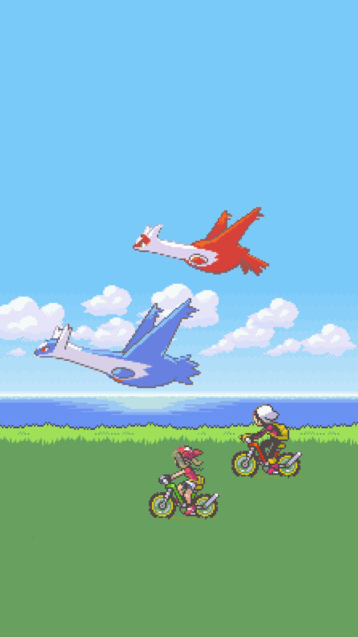 1250x2210 Pokemon Ruby / Sapphire / Emerald iPhone Wallpaper, Phone