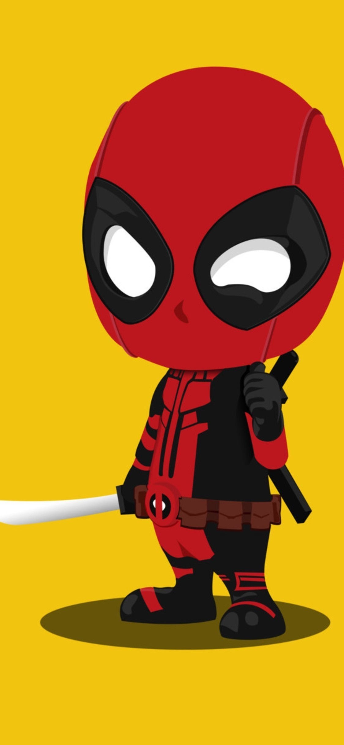 1130x2440 Cartoon Deadpool iPhone Wallpaper Top Free Cartoon within, Phone