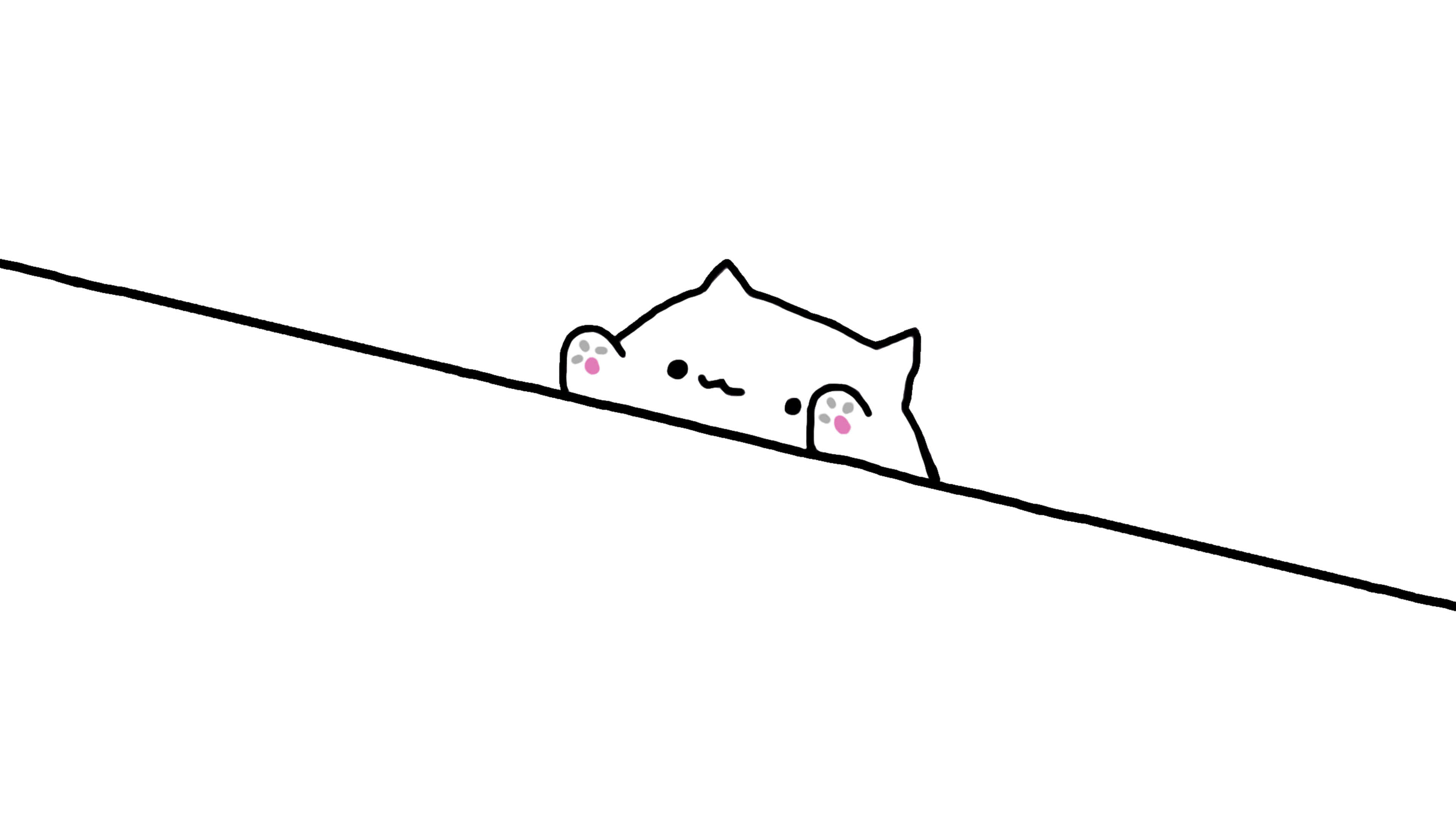 3840x2160 Bongo Cat Meme UHD 4K Wallpaper, Desktop