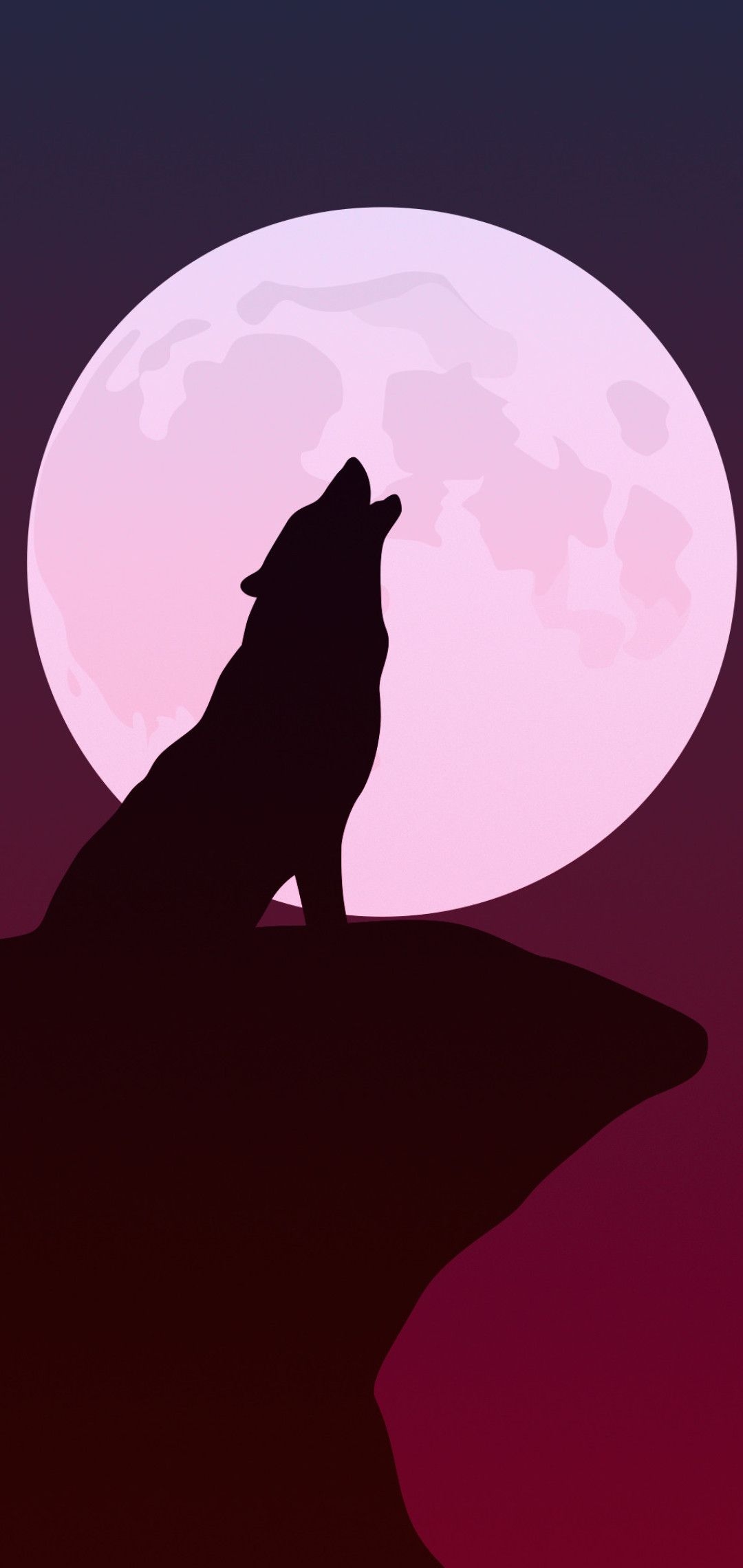 1080x2280 Pink Wolf Wallpaper Free Pink Wolf Background, Phone