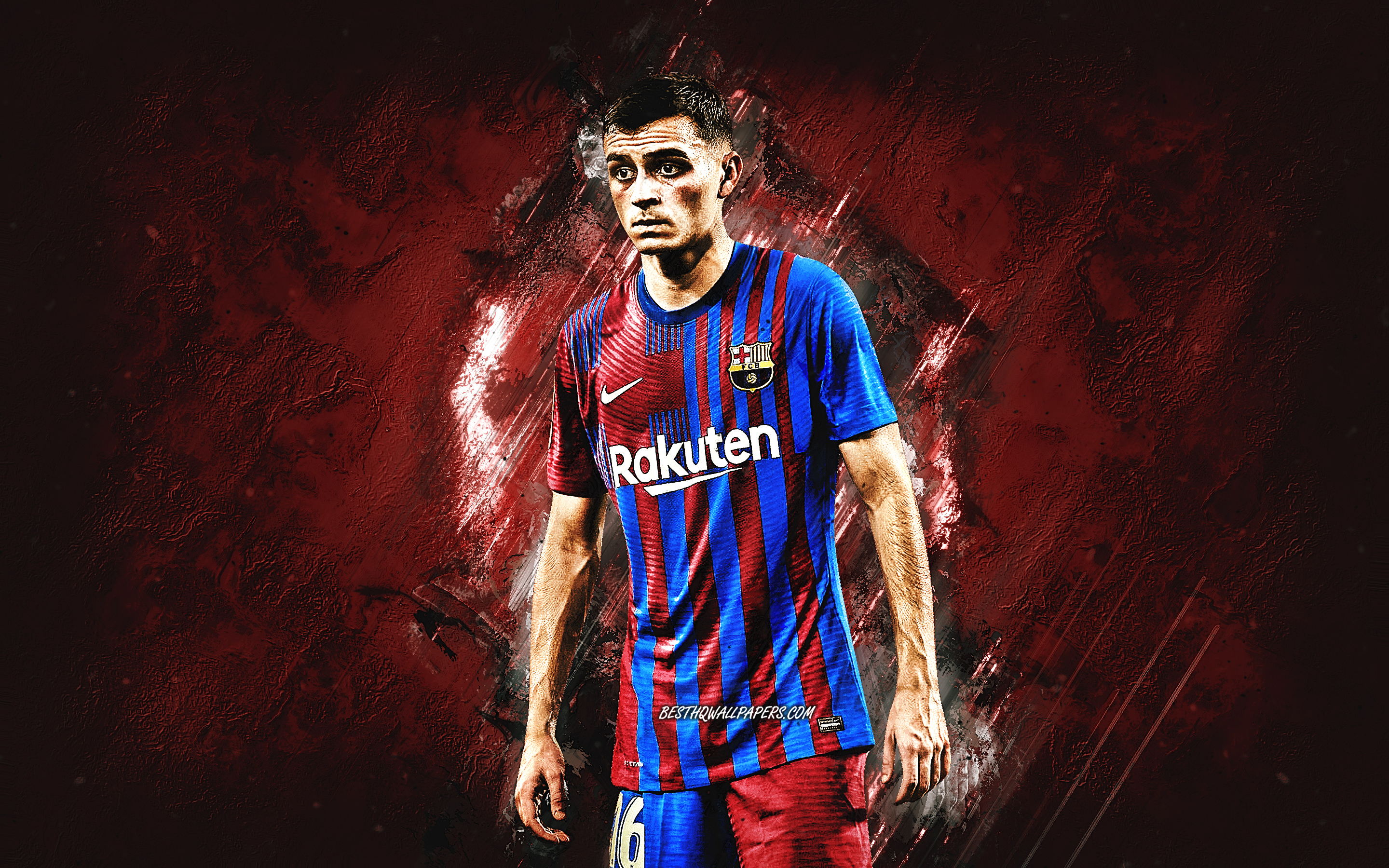 2880x1800 Download wallpaper Pedri, FC Barcelona, Spanish footballer, attacking midfielder, La Liga, Pedri art, Pedro Gonzalez Lopez, Spain, football for desktop with resolution. High Quality HD picture wallpaper, Desktop