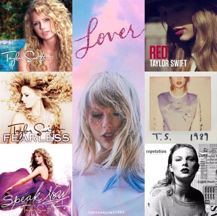 760x750 I made a collage of all of Taylor's album covers, Desktop