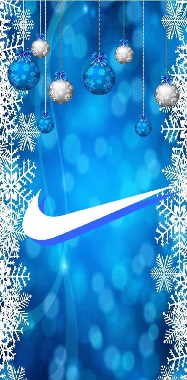 630x1280 Nike Blue Christmas wallpaper, Phone